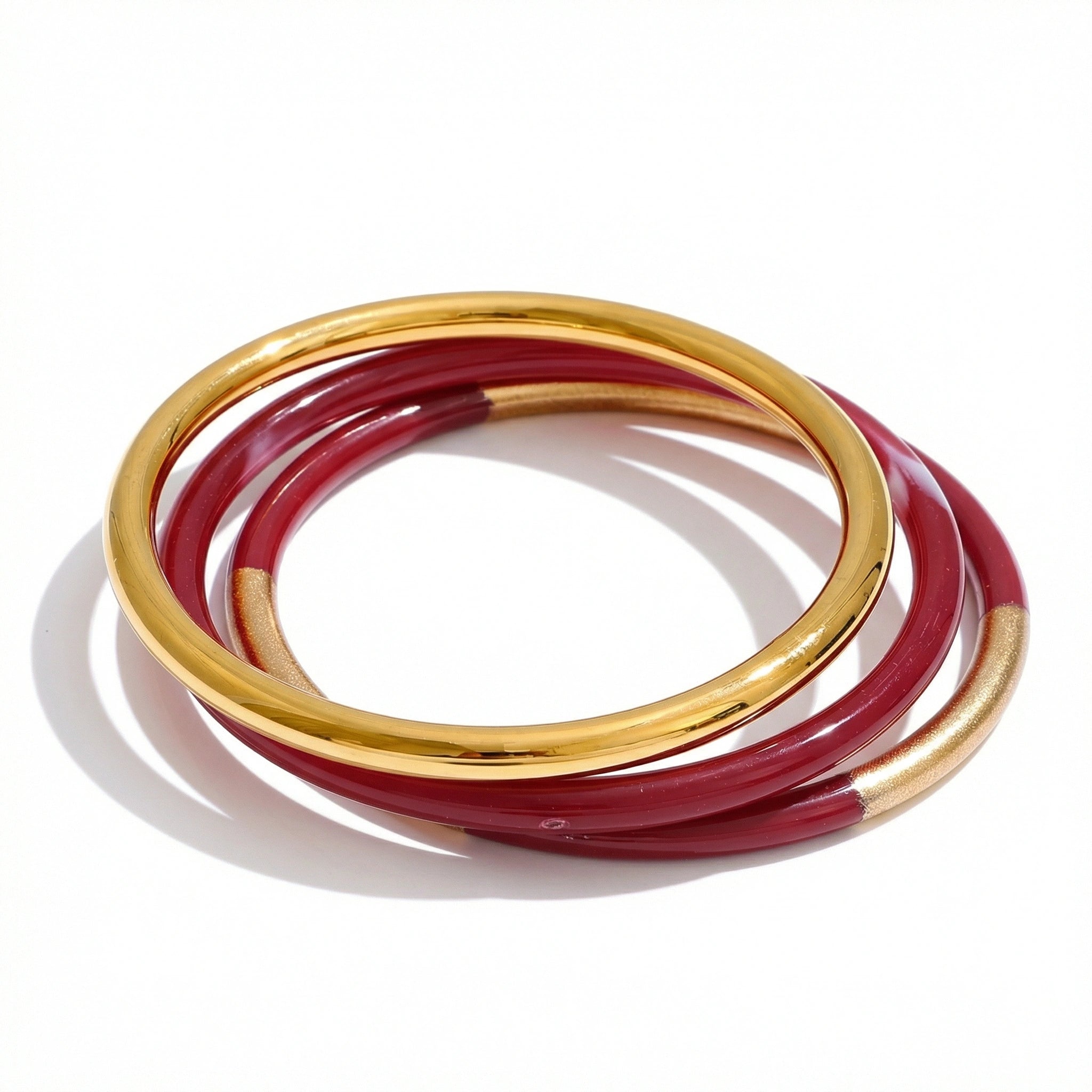 Resin Accent Bangle Set