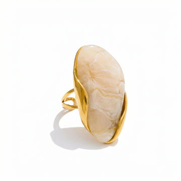 Organic Resin Sculptural Statement Ring