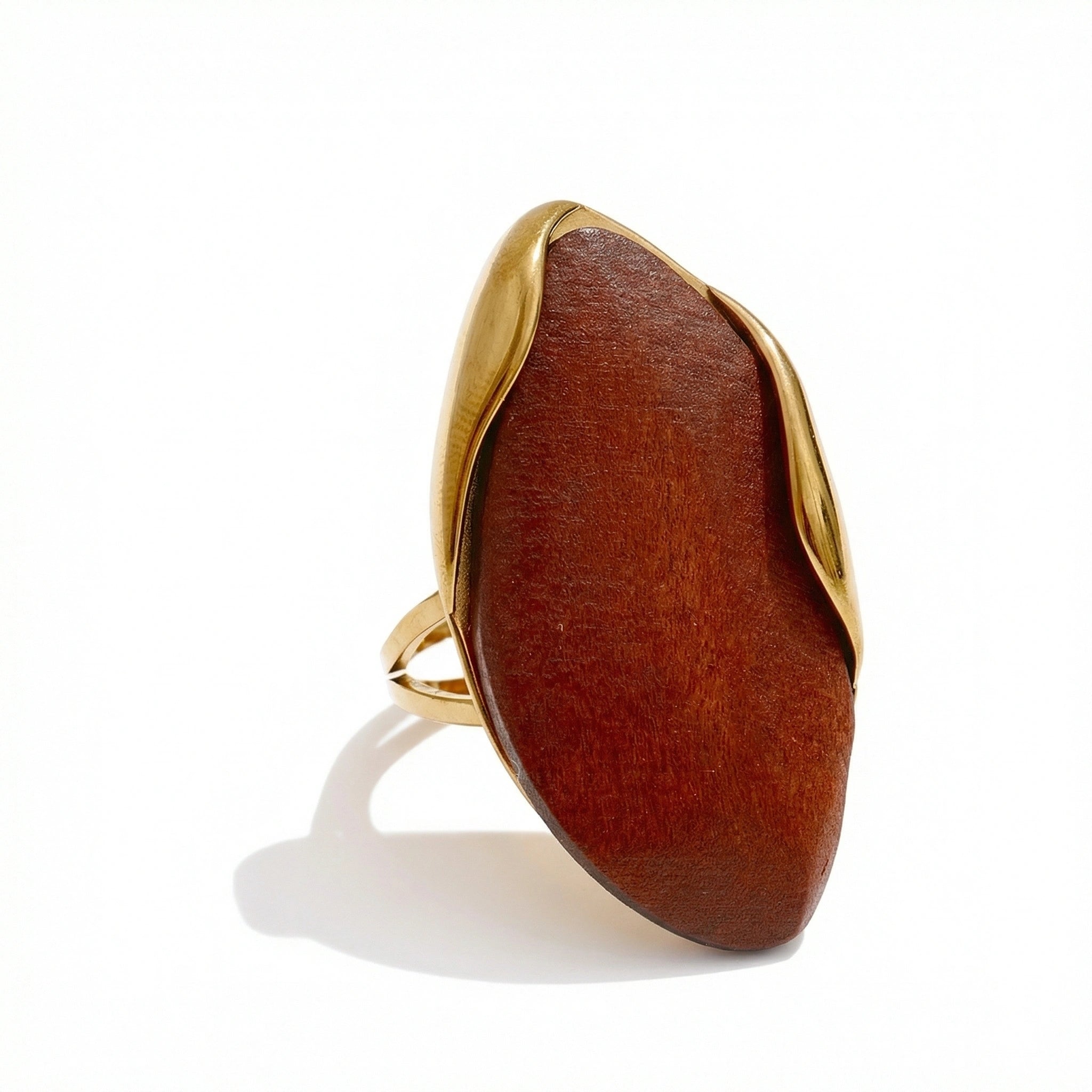 Organic Resin Sculptural Statement Ring