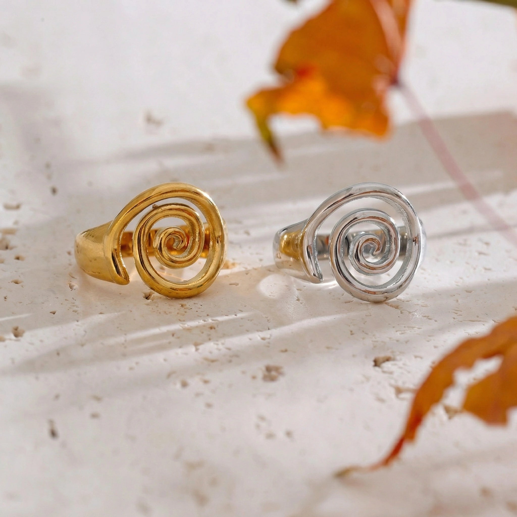 Spiral Conch Statement Ring