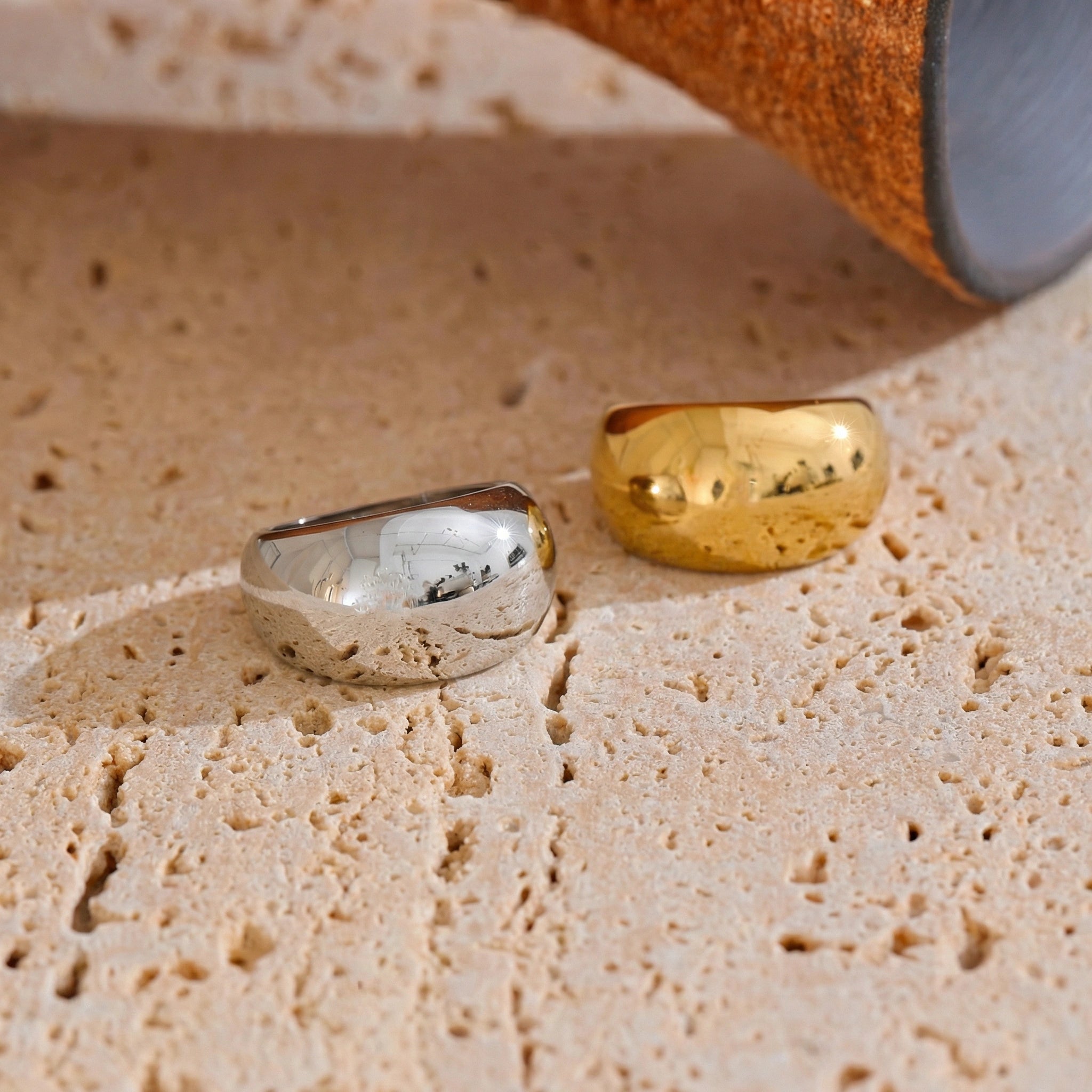 Minimalist Chunky Dome Ring