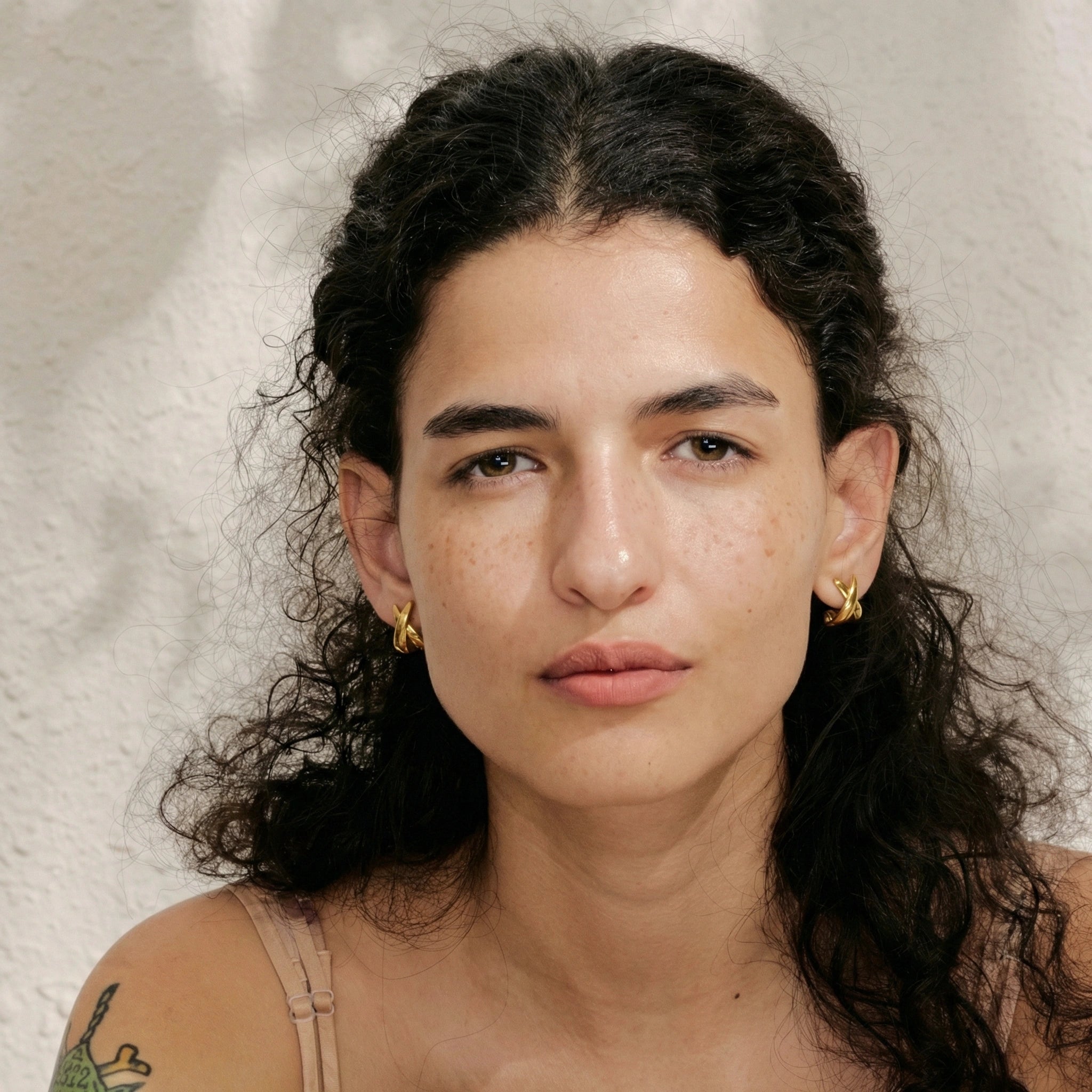 X-Shape Stud Earrings