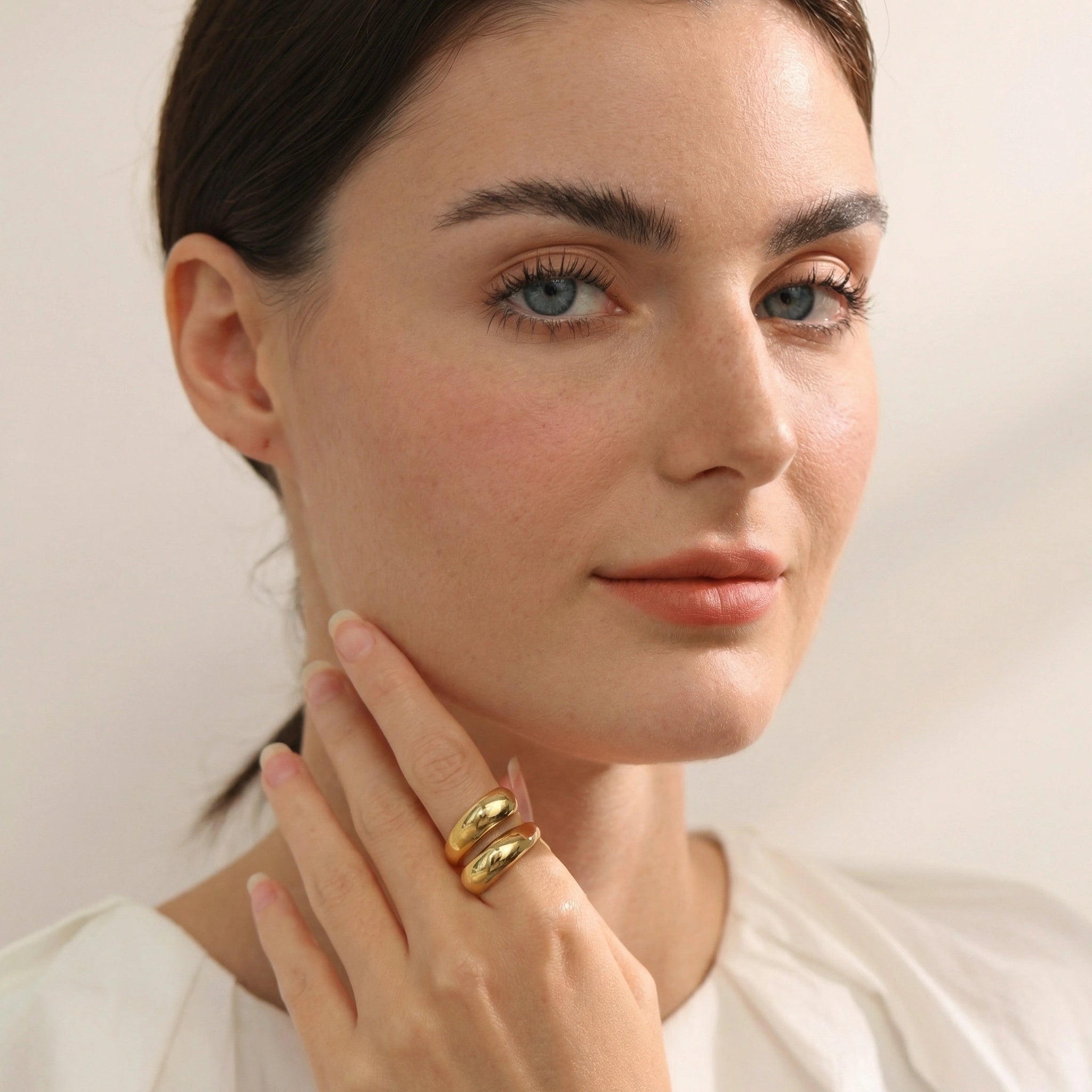 Sculpted Open Curve Ring