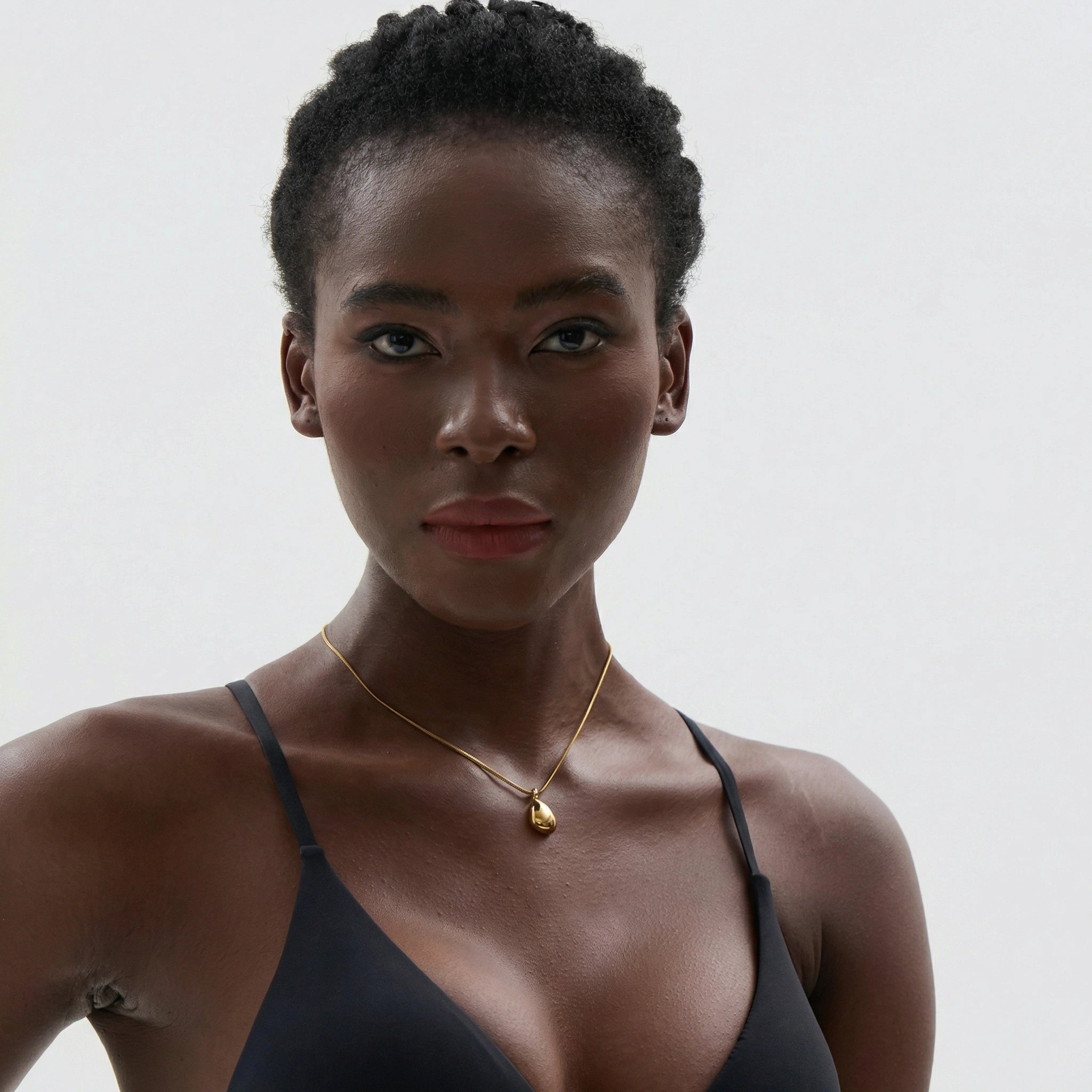 Minimalist Geometric Drop Pendant Necklace