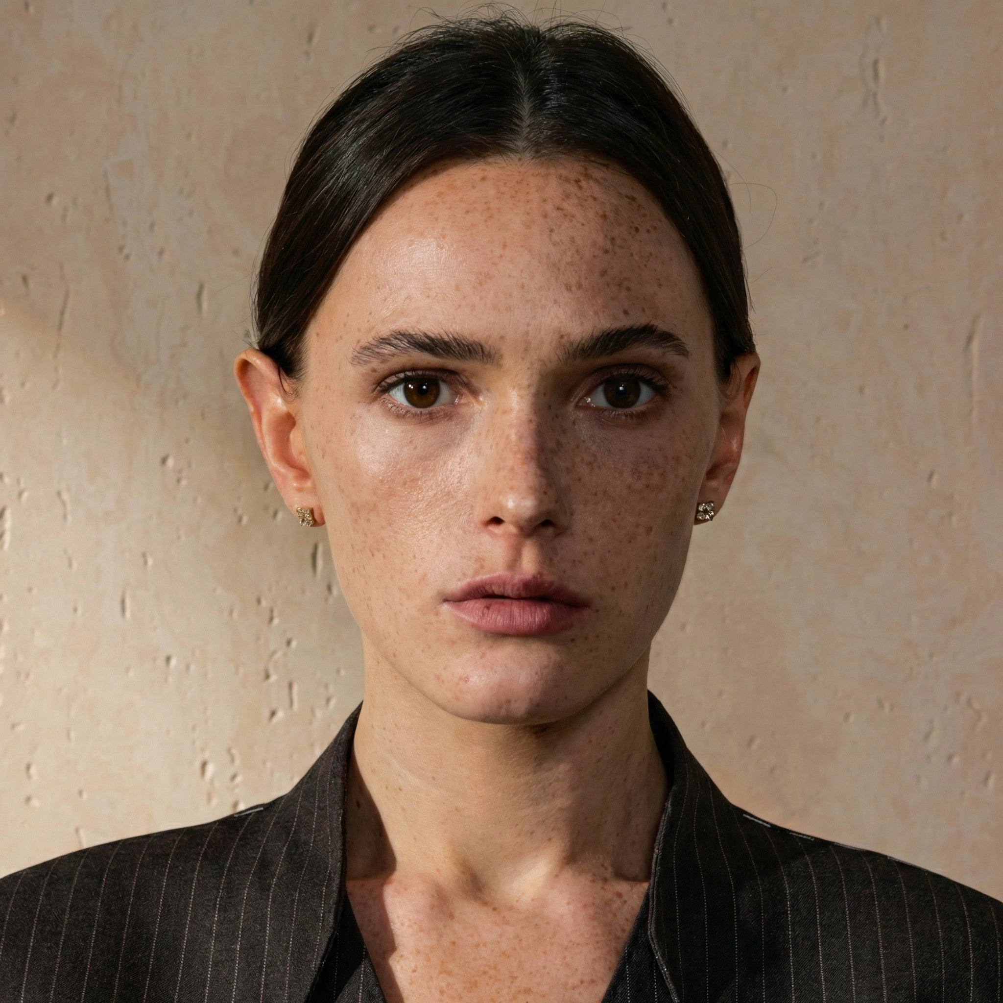 Cubic Zirconia Flower Stud Earrings