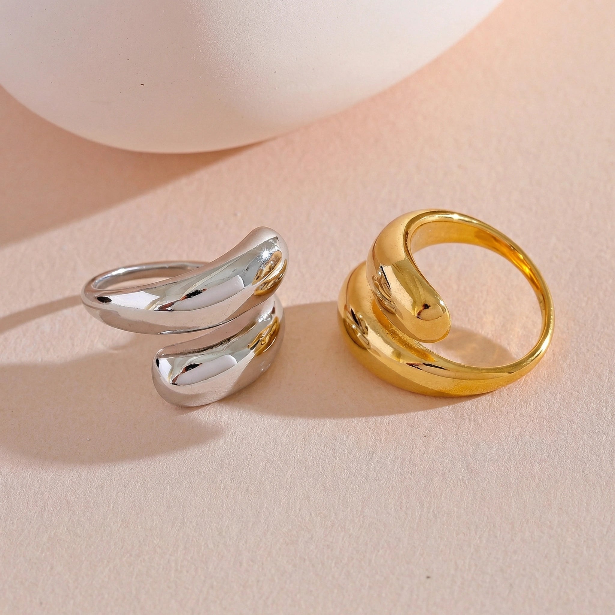 Sculpted Open Curve Ring
