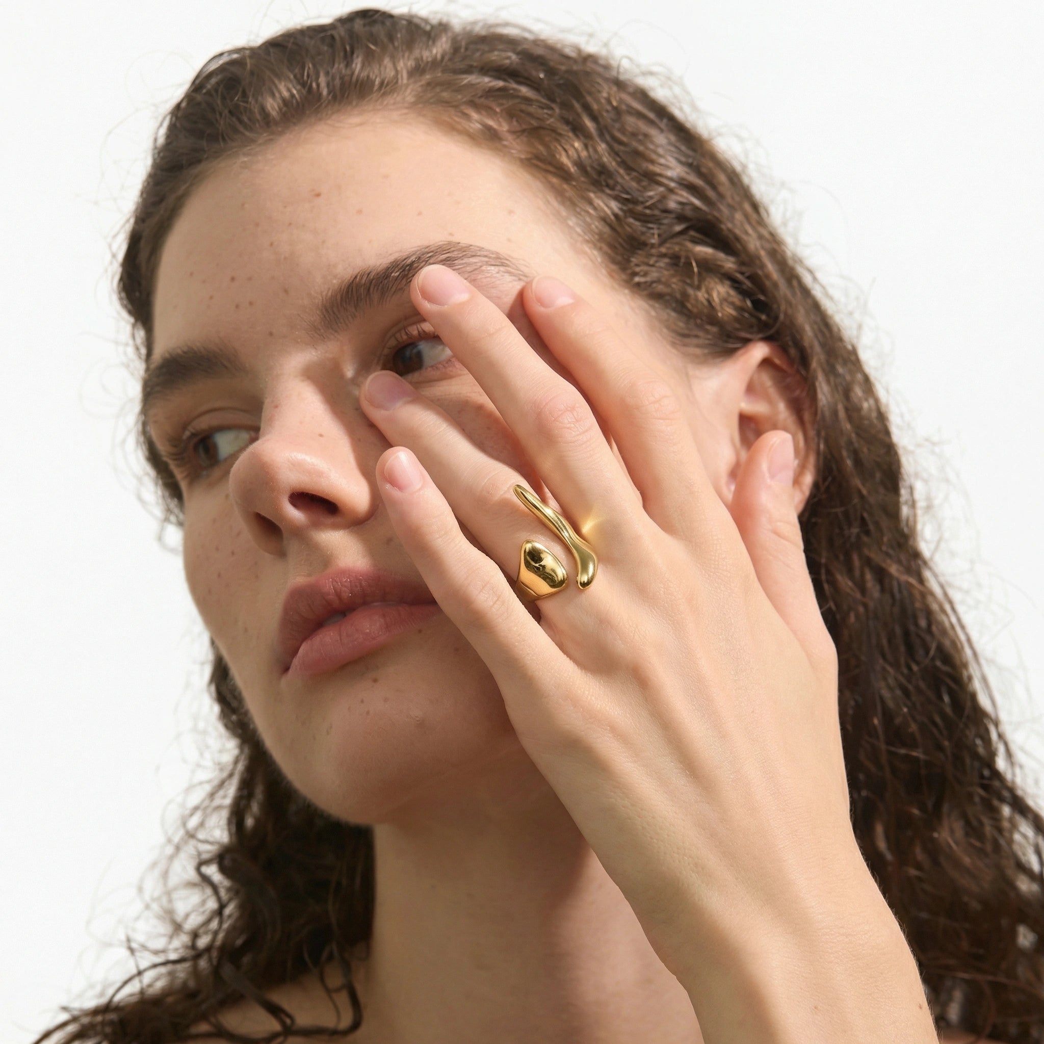 Sculptural Open Form Ring
