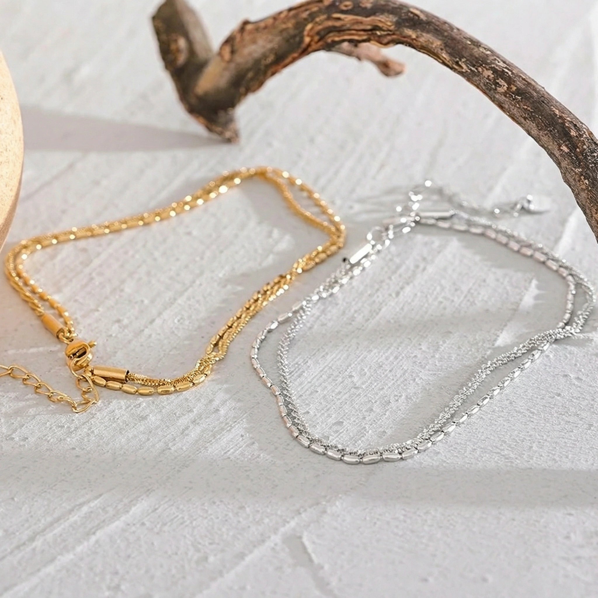 Double Layer Chain Anklet