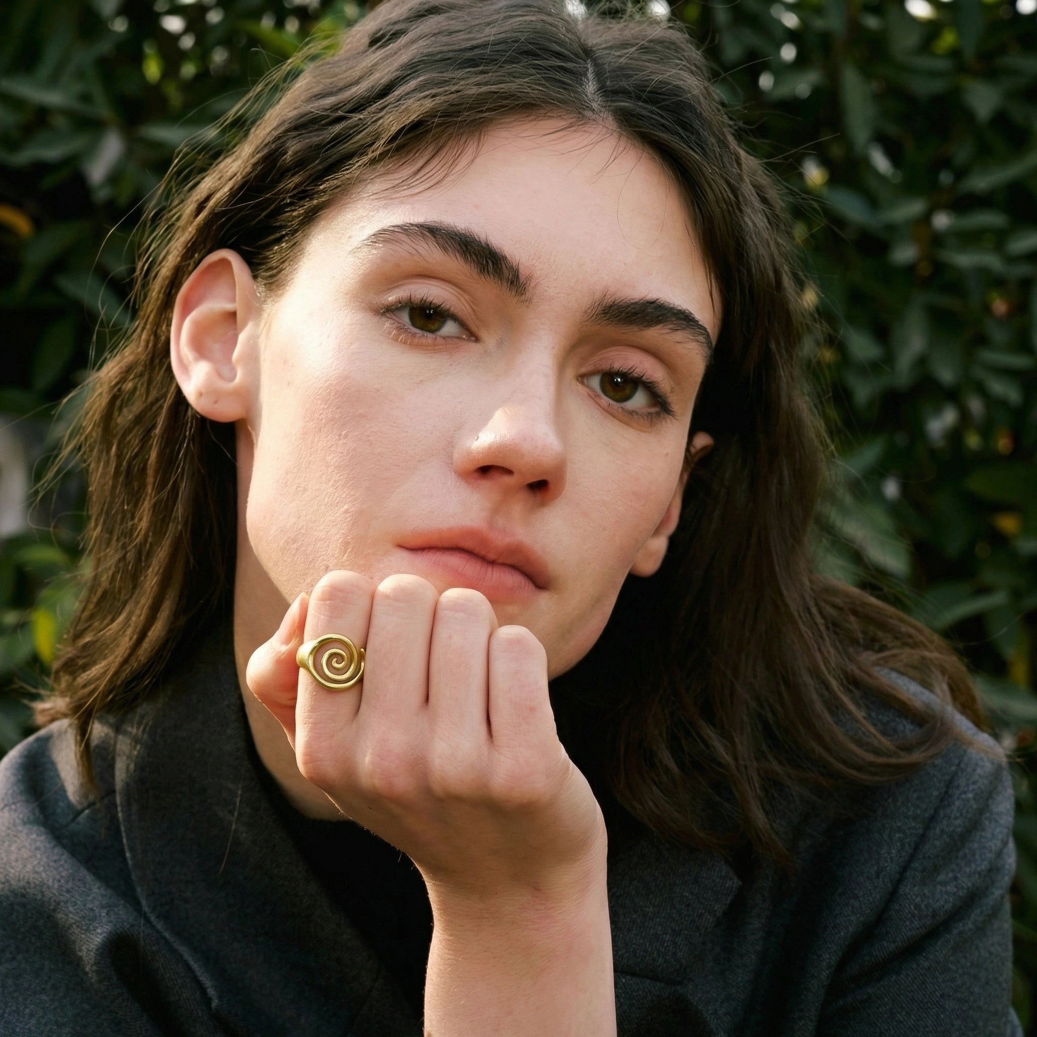 Spiral Conch Statement Ring