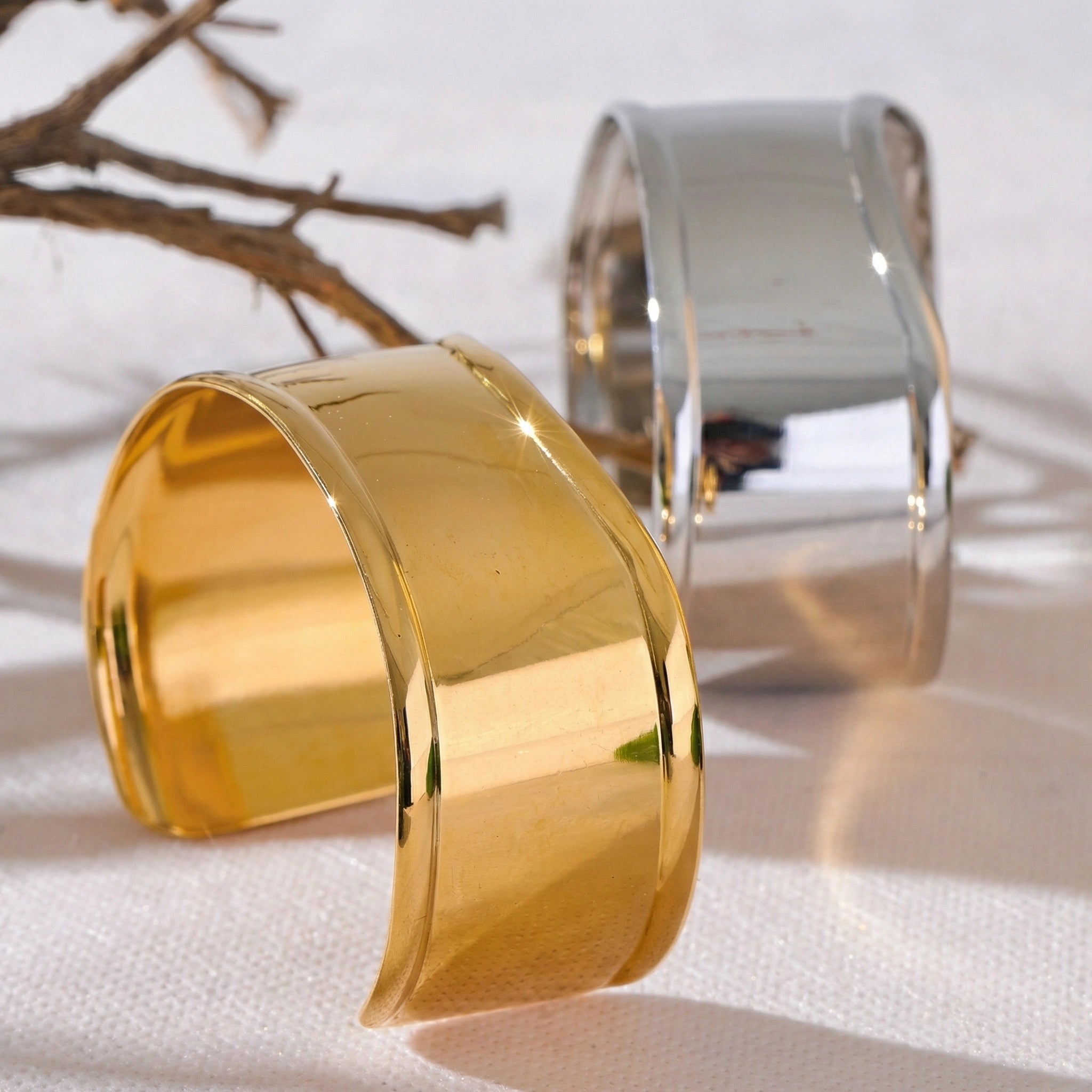 Wide Minimalist Cuff Bracelet