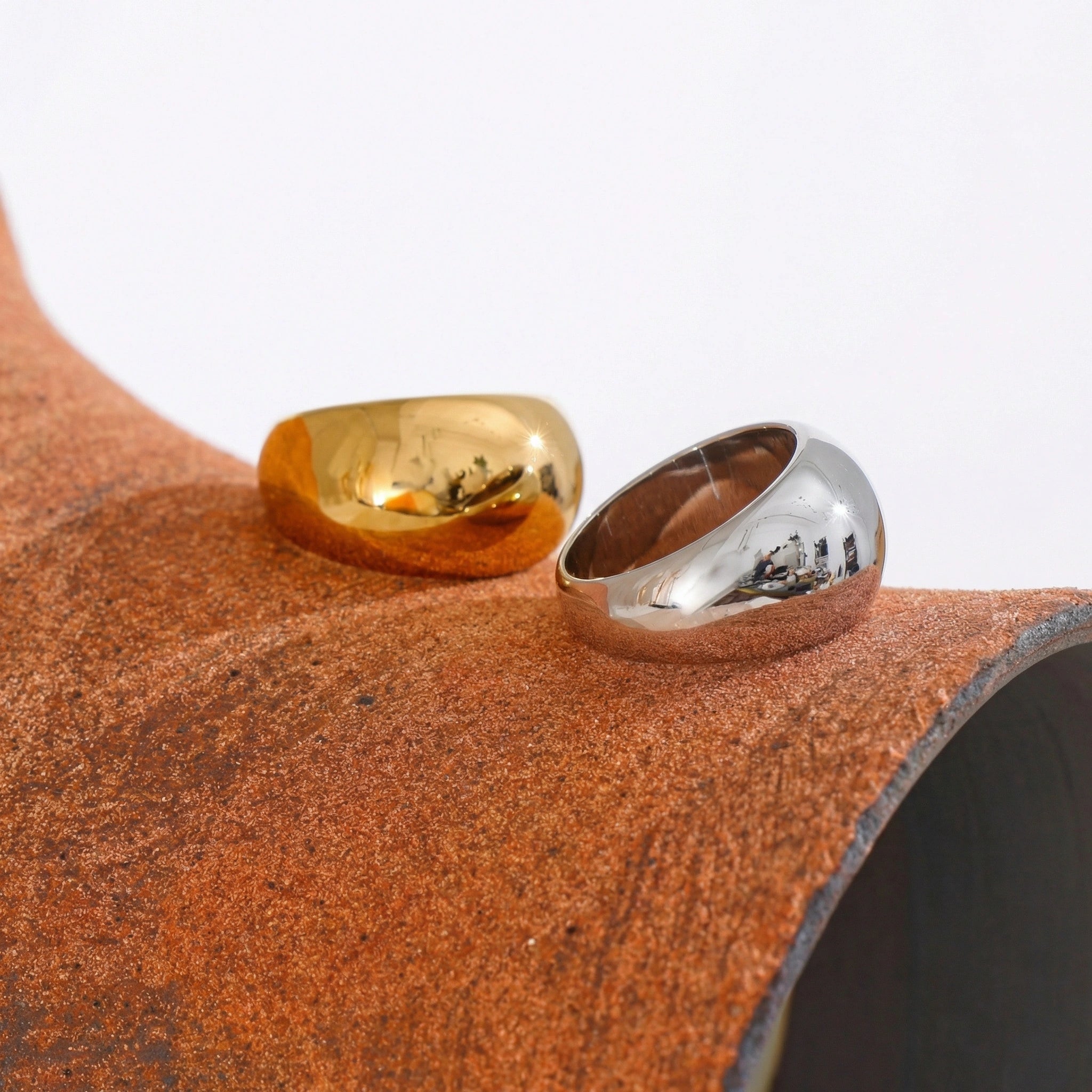 Minimalist Chunky Dome Ring