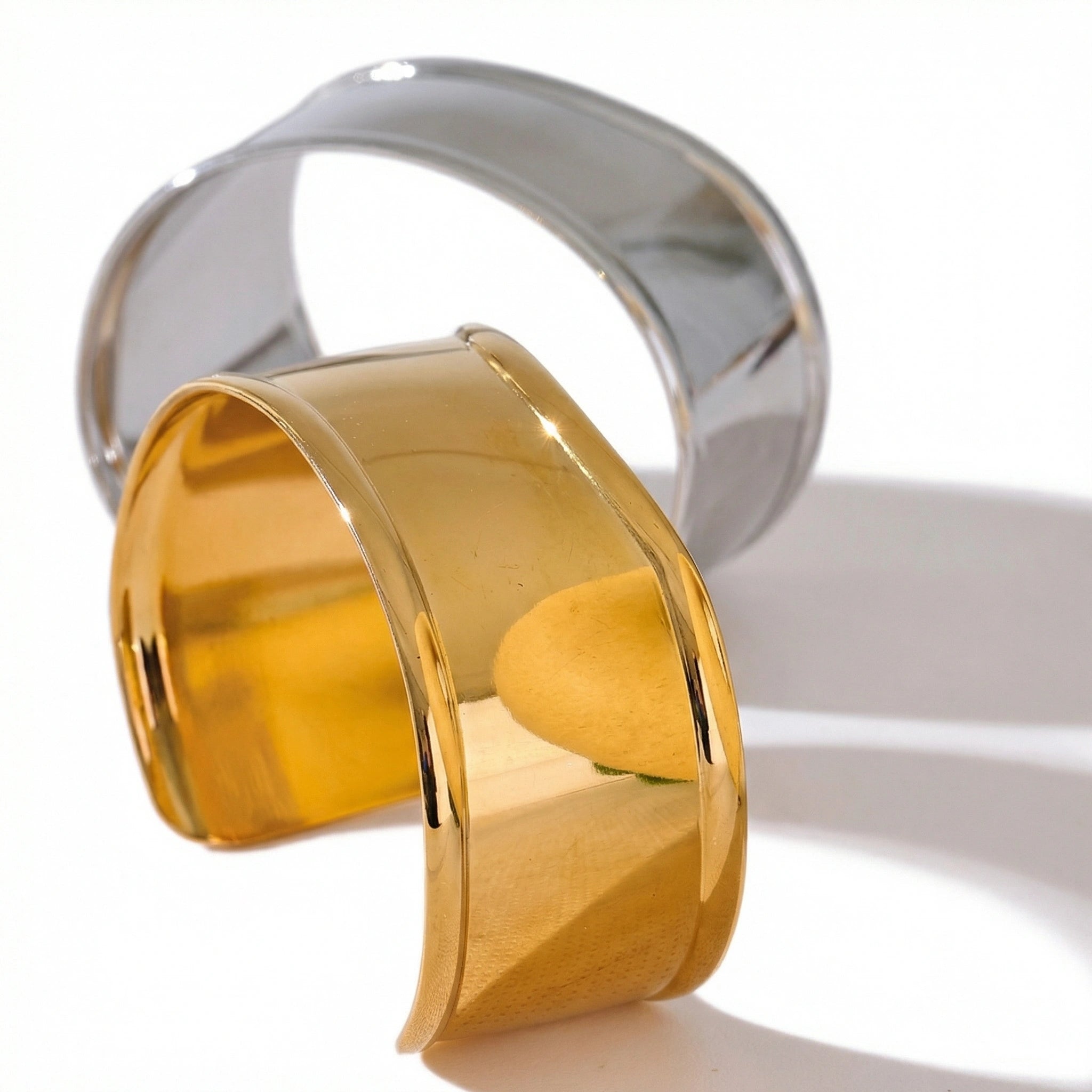 Wide Minimalist Cuff Bracelet