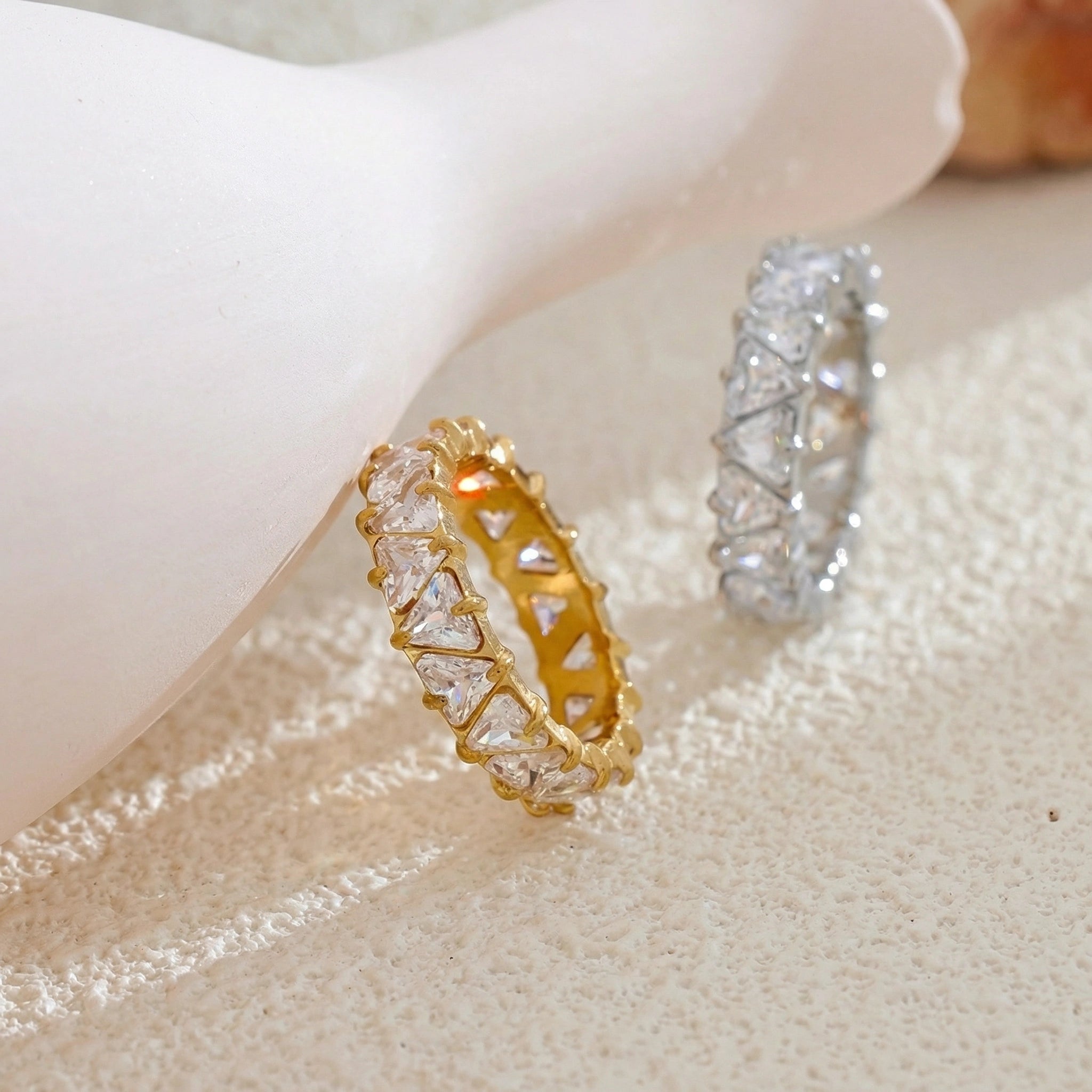 Cubic Zirconia Eternity Band Ring