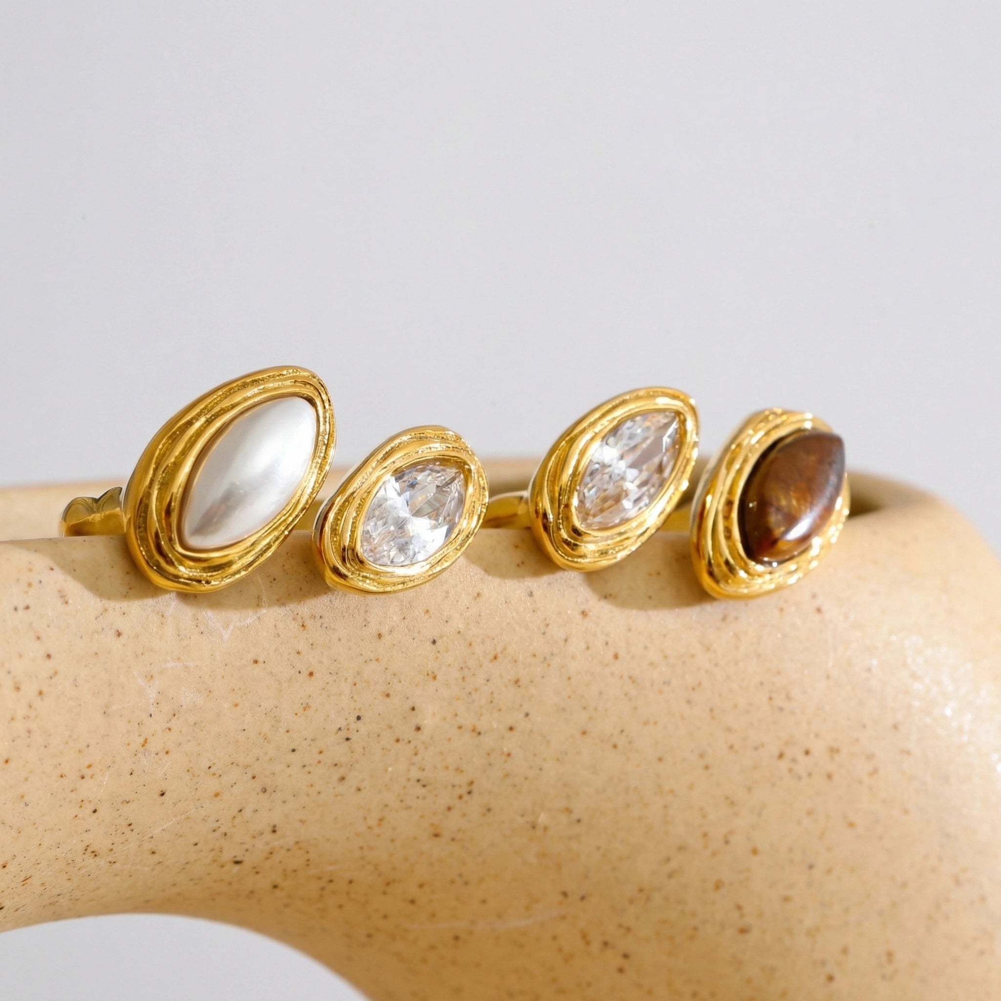 Dual Stone Statement Ring
