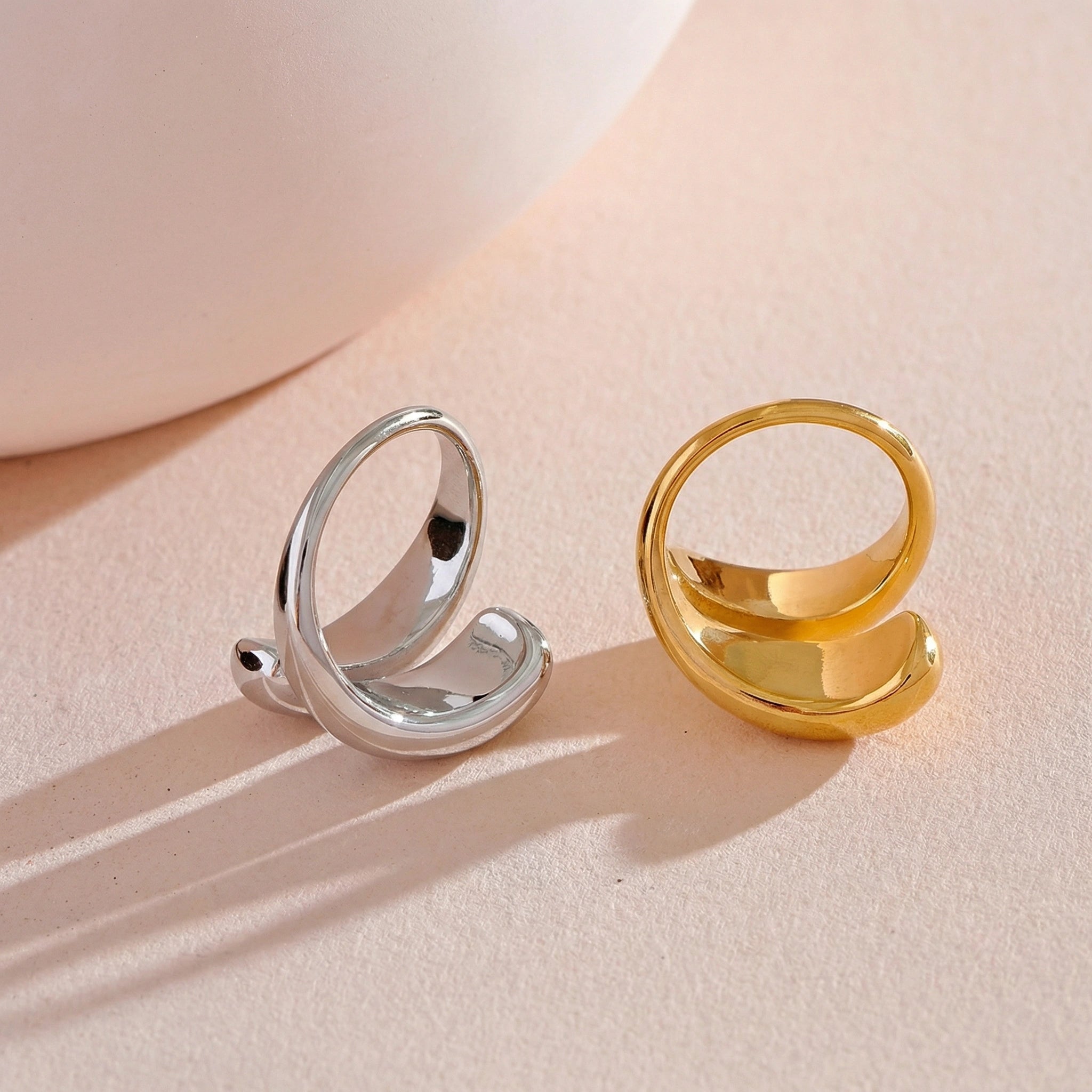 Sculpted Open Curve Ring