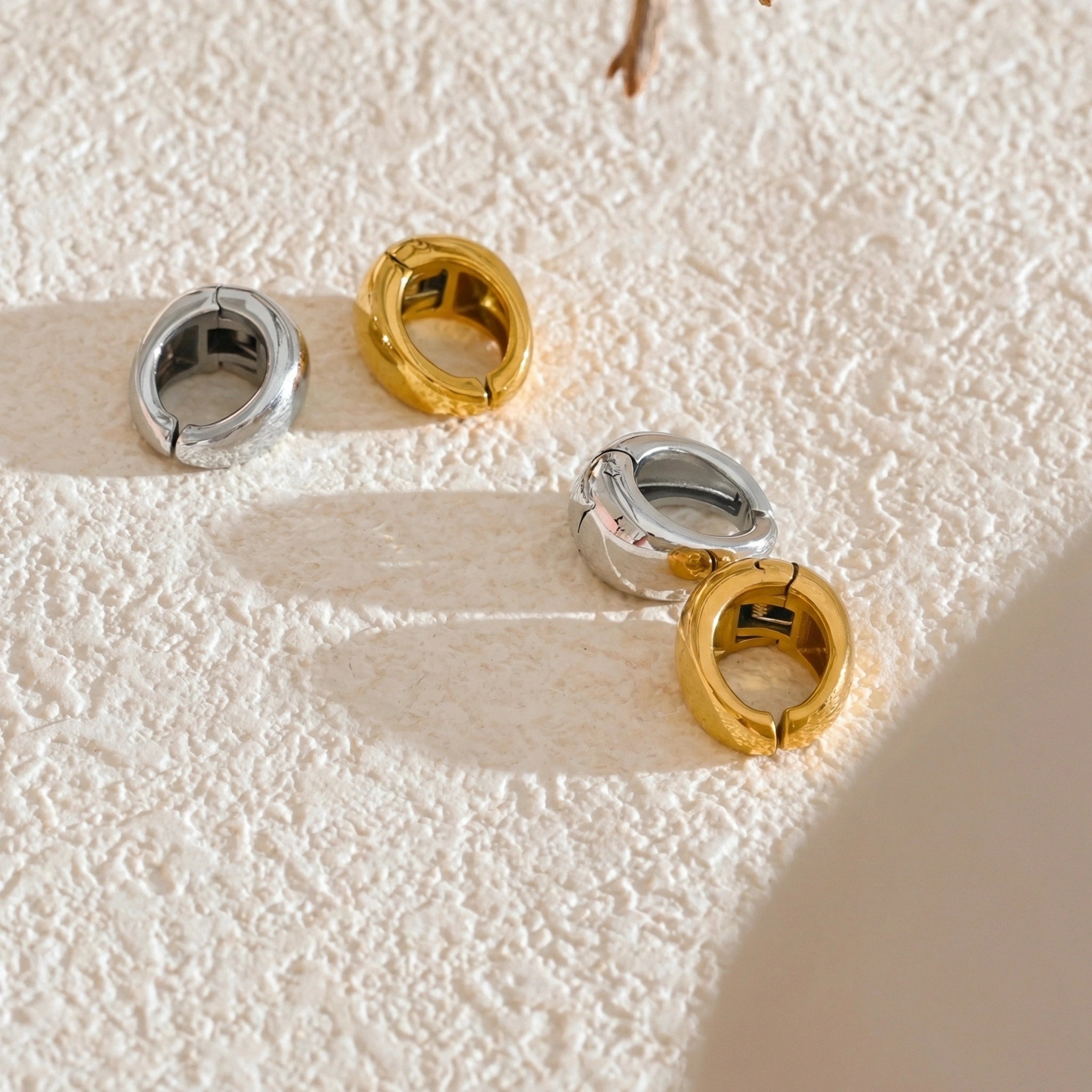 Minimal Stainless Steel Ear Clip Earrings