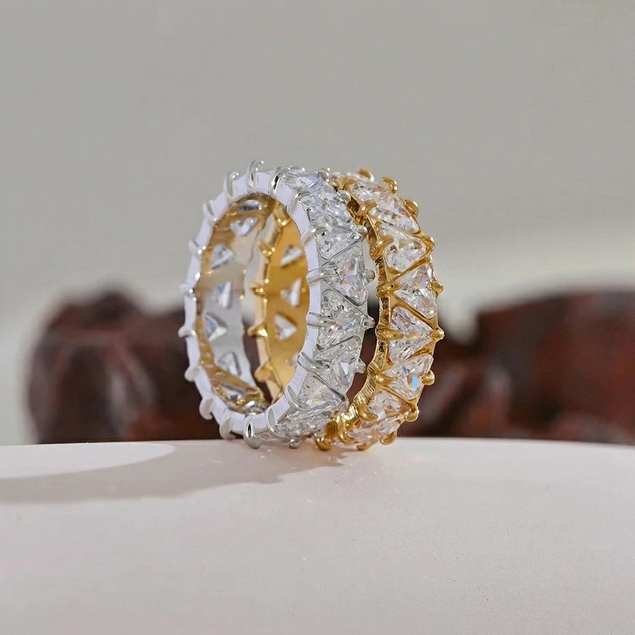 Cubic Zirconia Eternity Band Ring