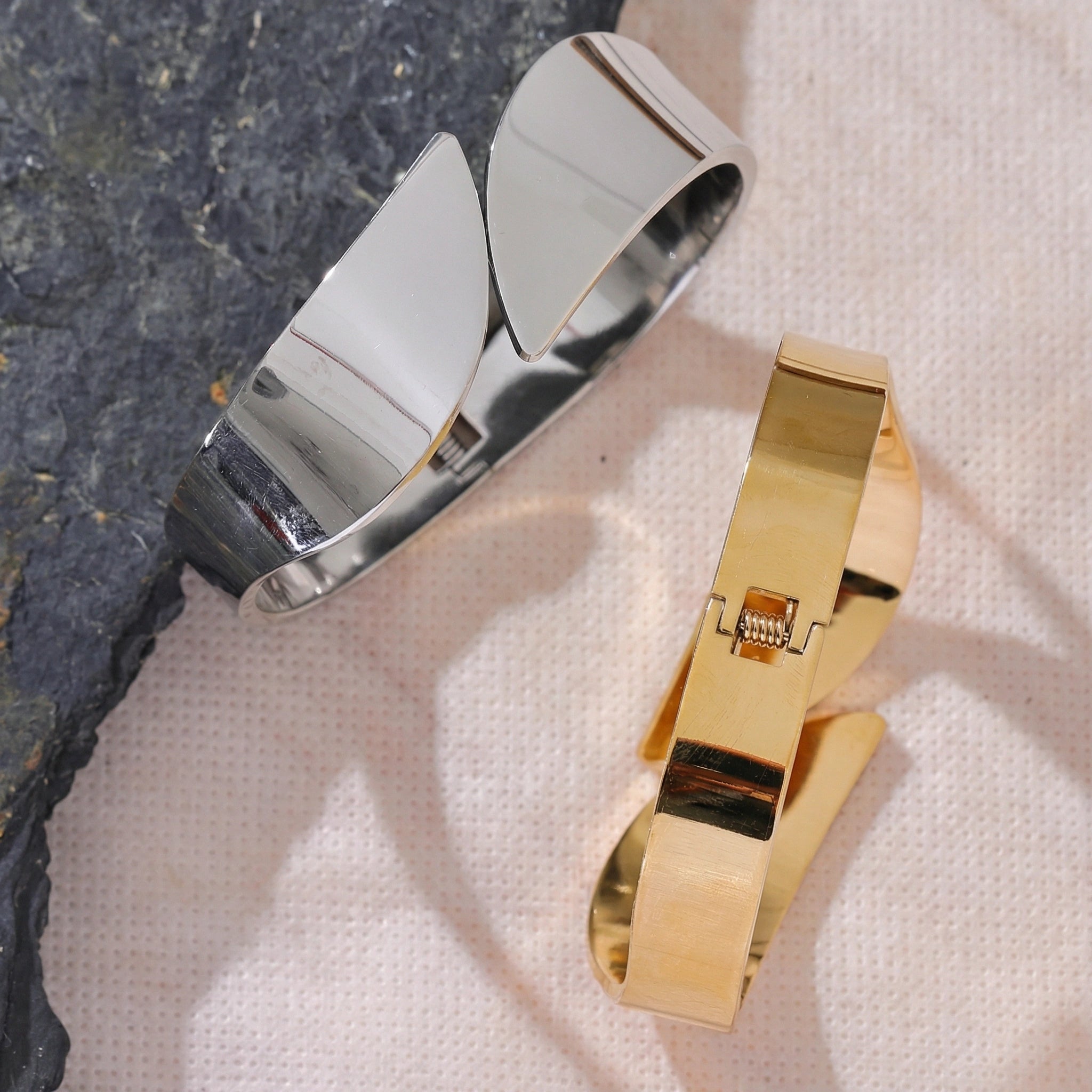 Geometric Twist Cuff Bracelet