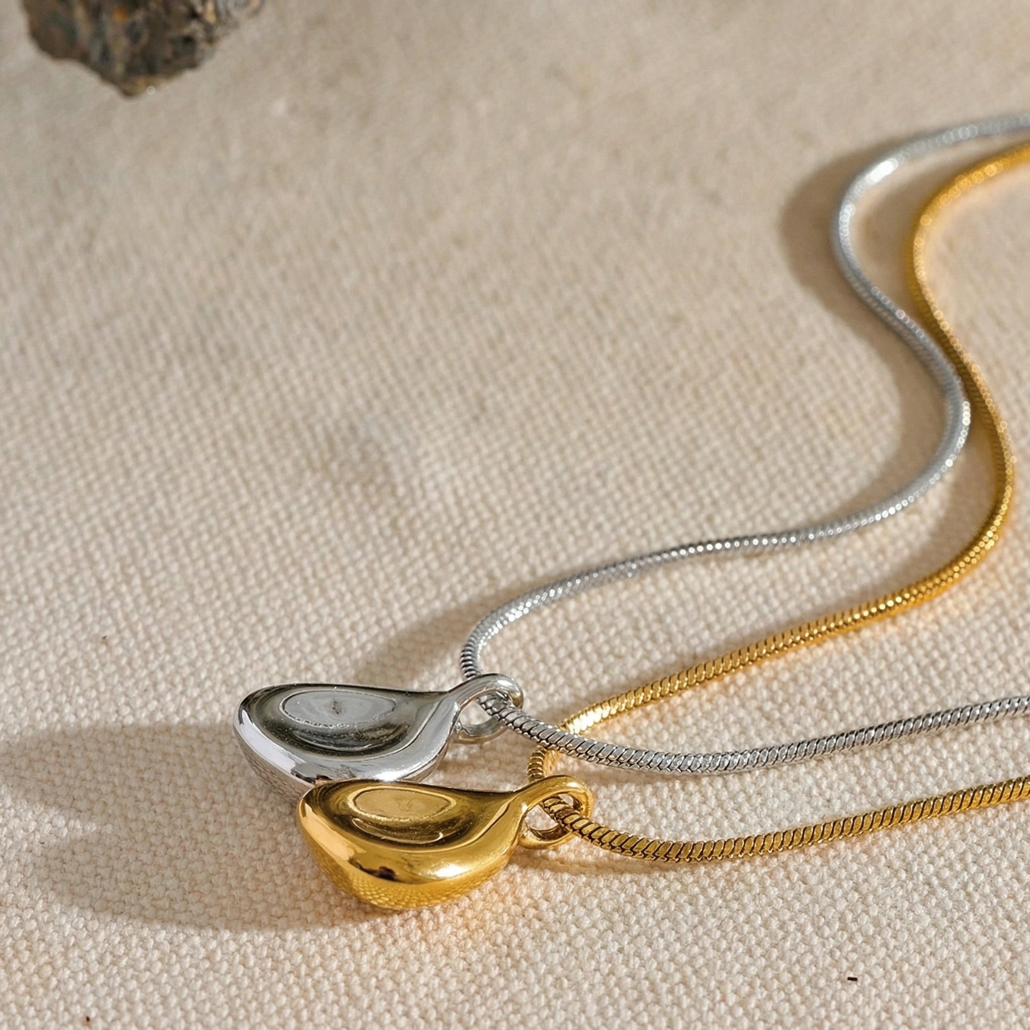 Minimalist Geometric Drop Pendant Necklace