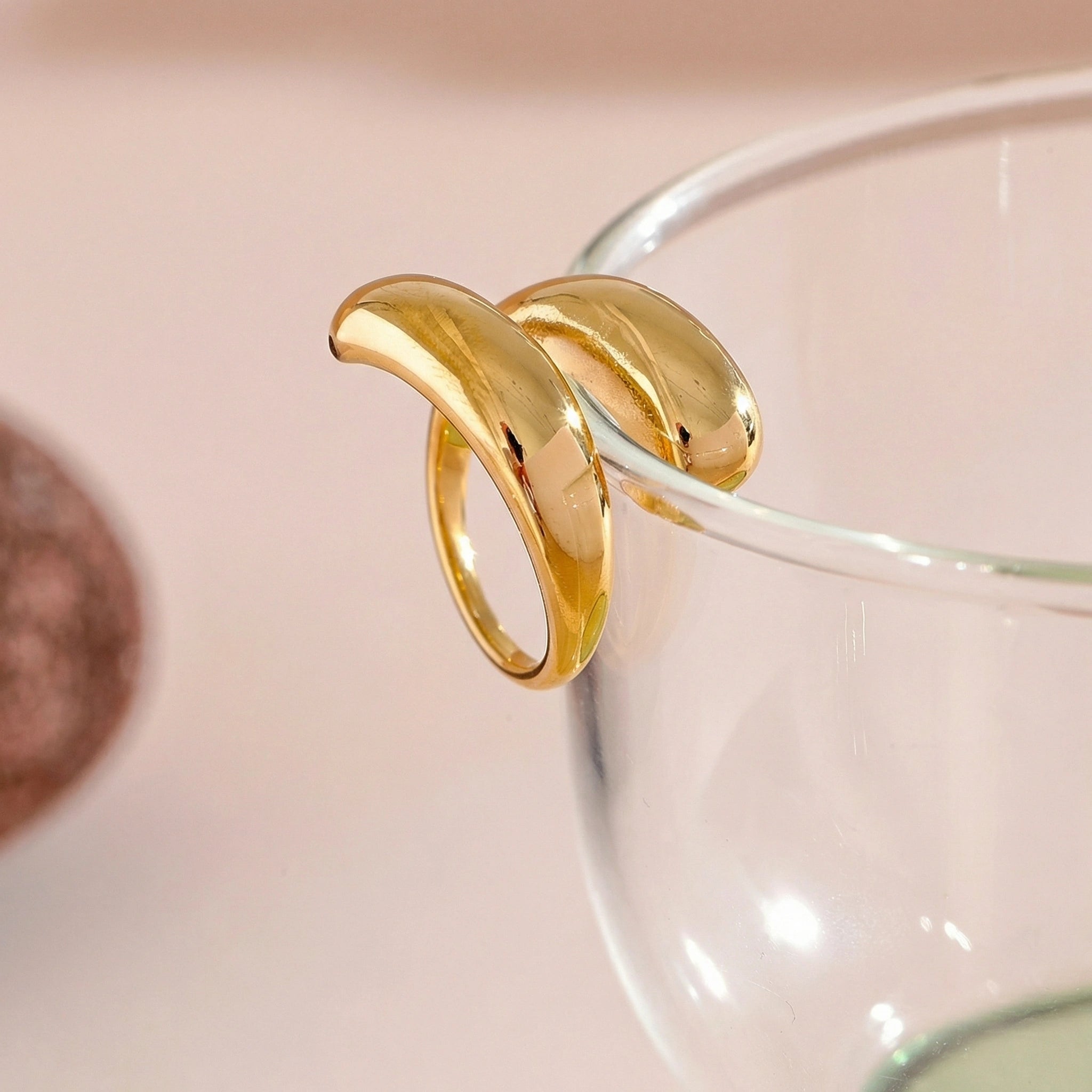 Sculpted Open Curve Ring