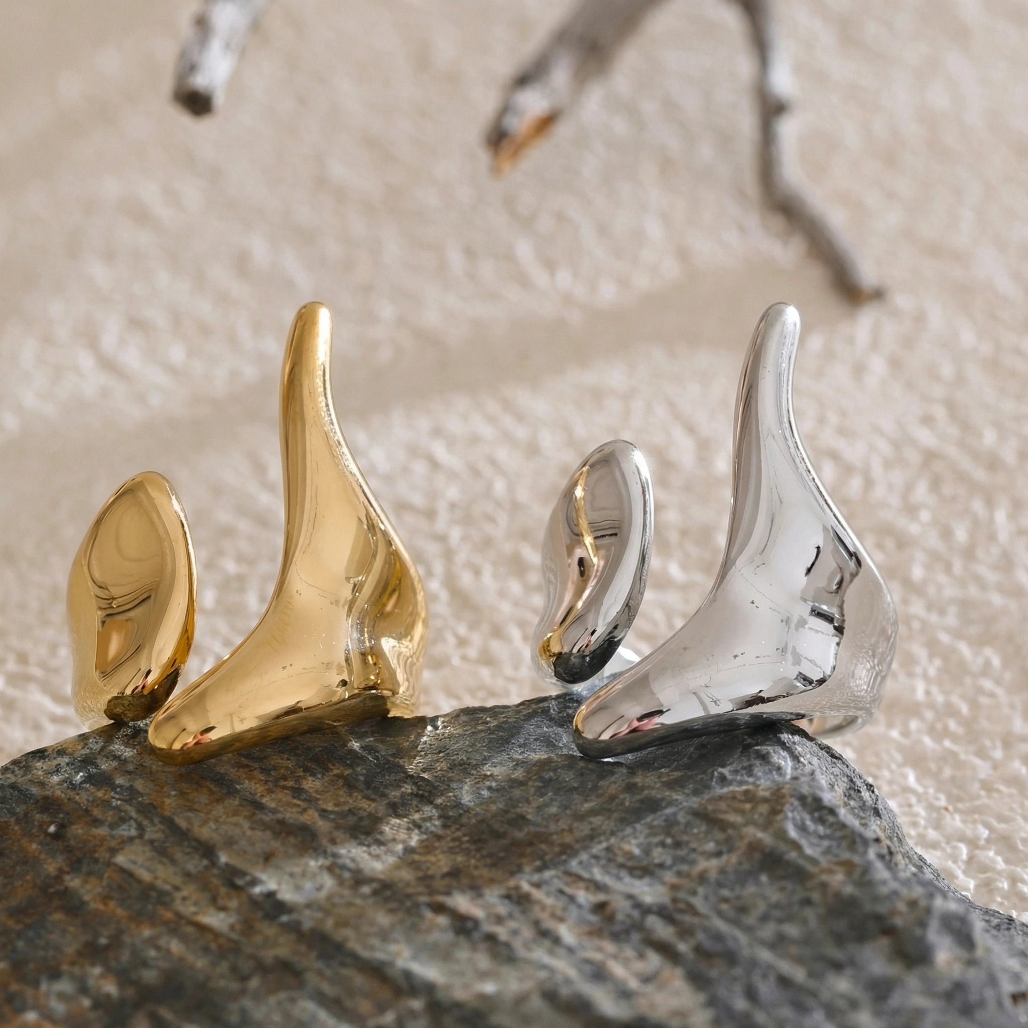 Sculptural Open Form Ring