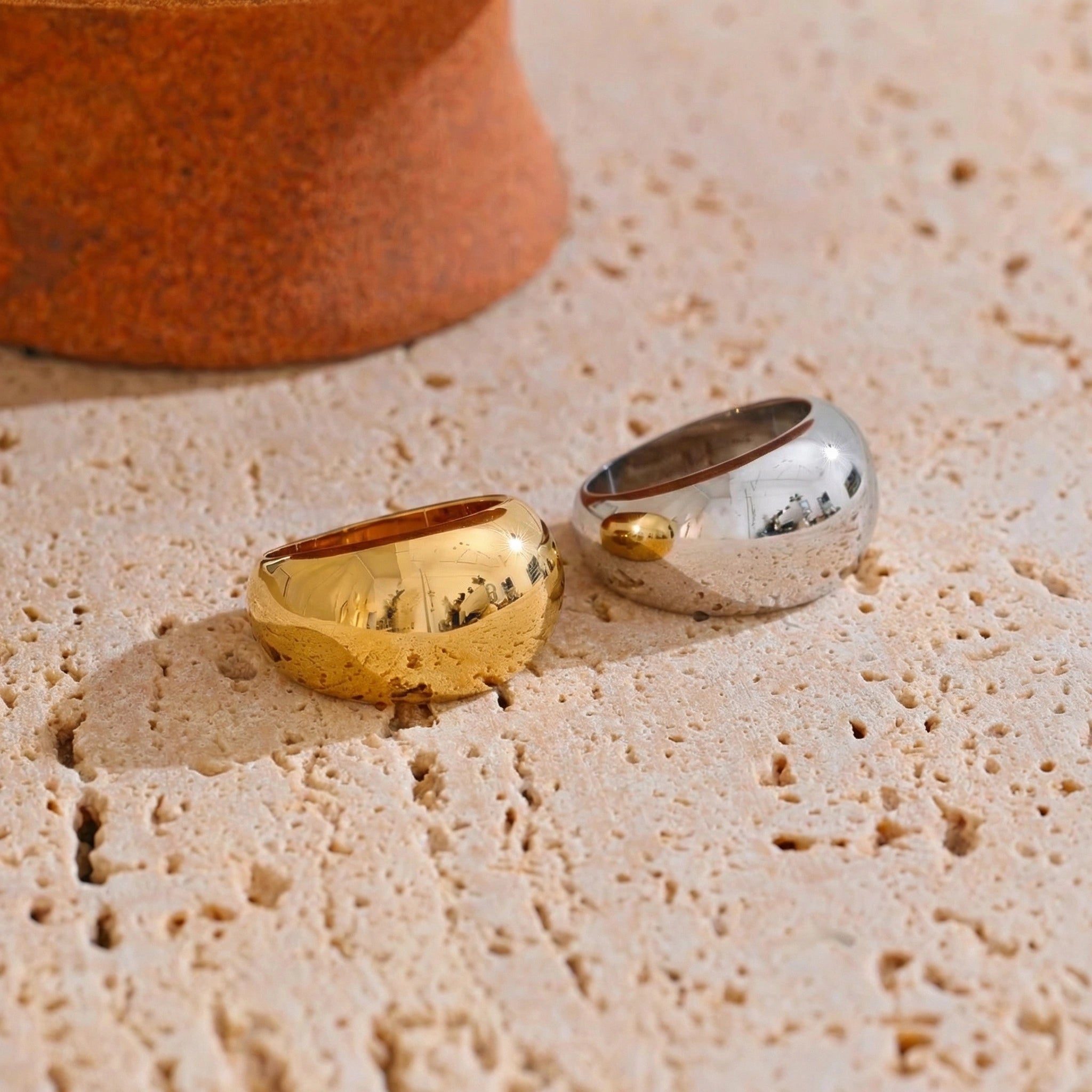 Minimalist Chunky Dome Ring