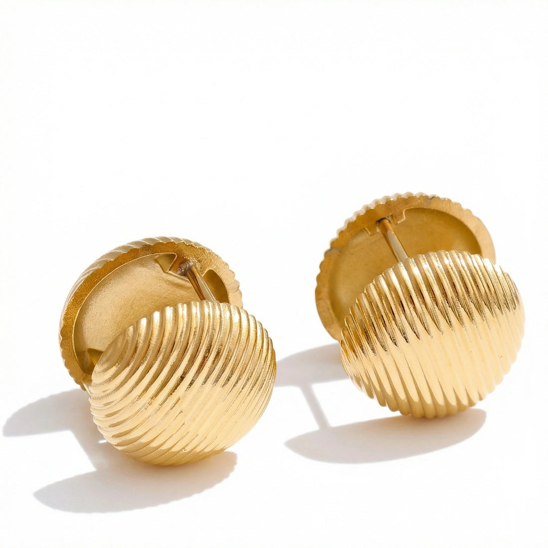 Minimal Heart Stainless Steel Hoop Earrings