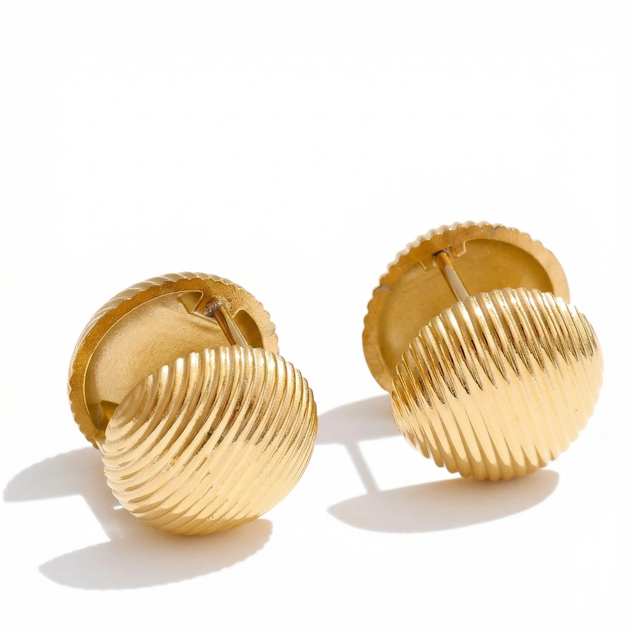 Minimal Heart Stainless Steel Hoop Earrings