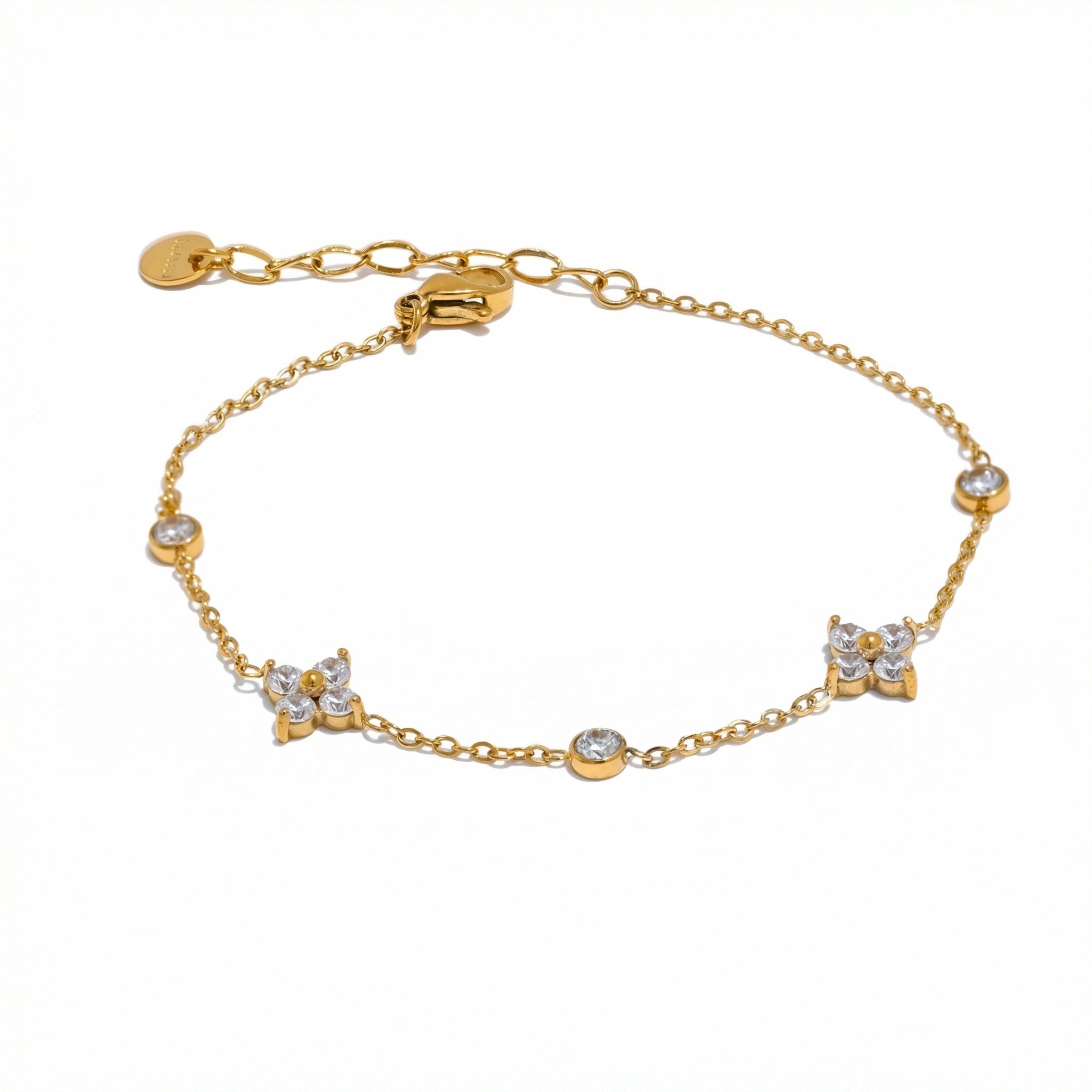 Delicate Flower Chain Bracelet
