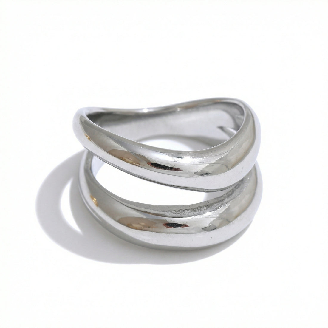 Double-Layer Sculptural Ring