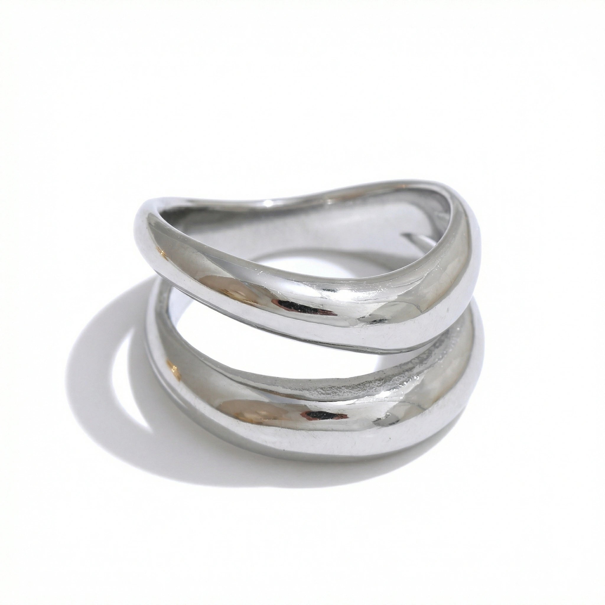 Double-Layer Sculptural Ring
