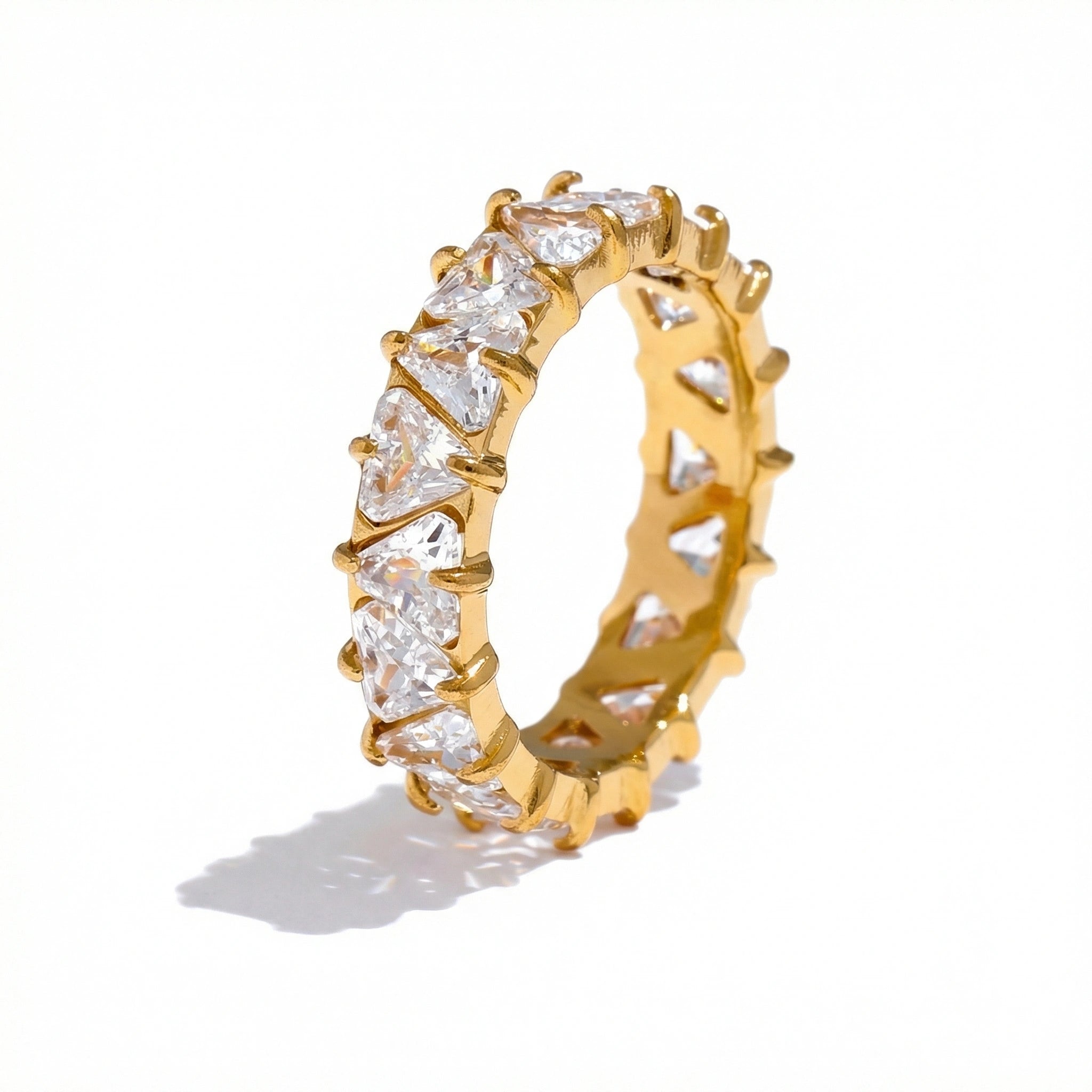 Cubic Zirconia Eternity Band Ring