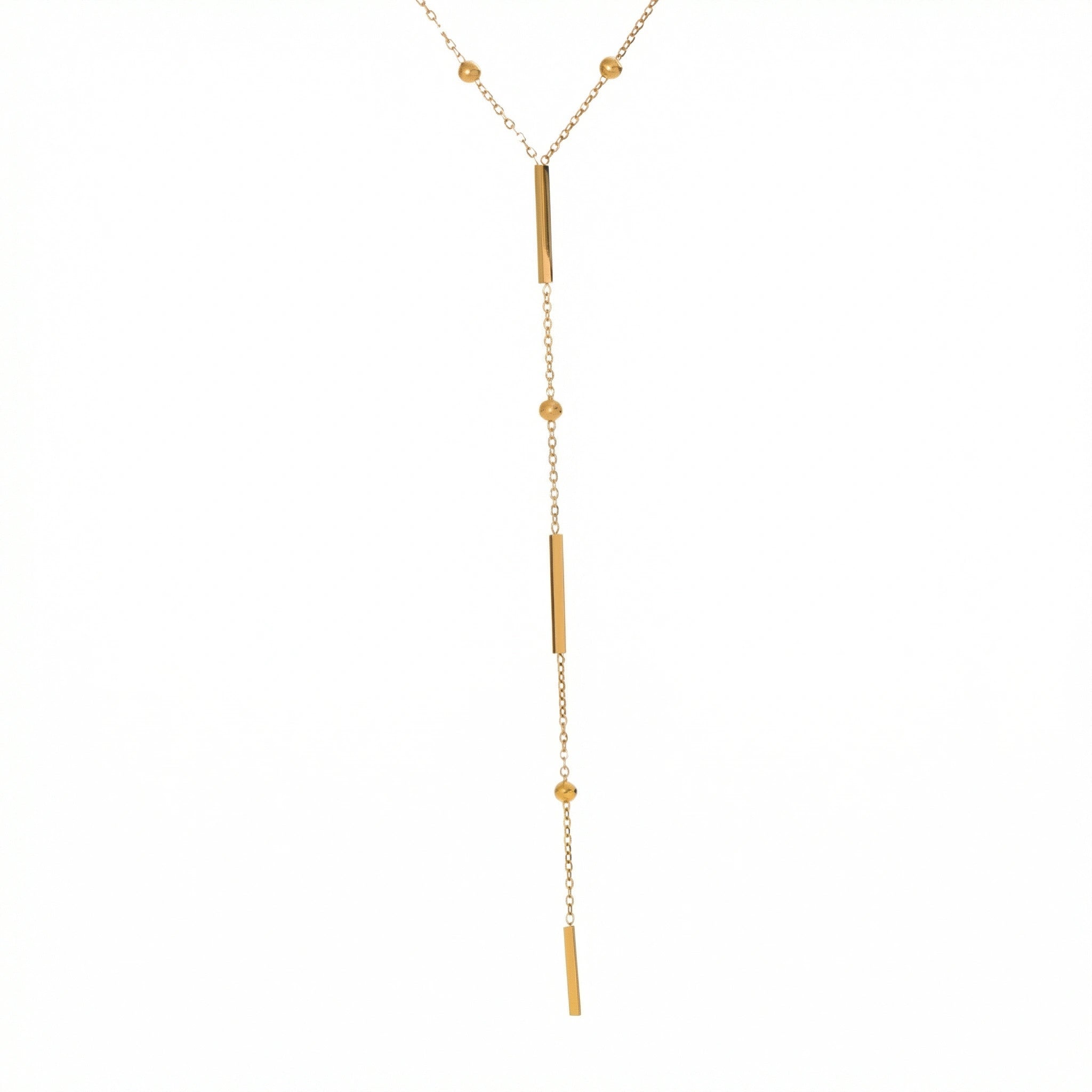 Long Bar Chain Necklace