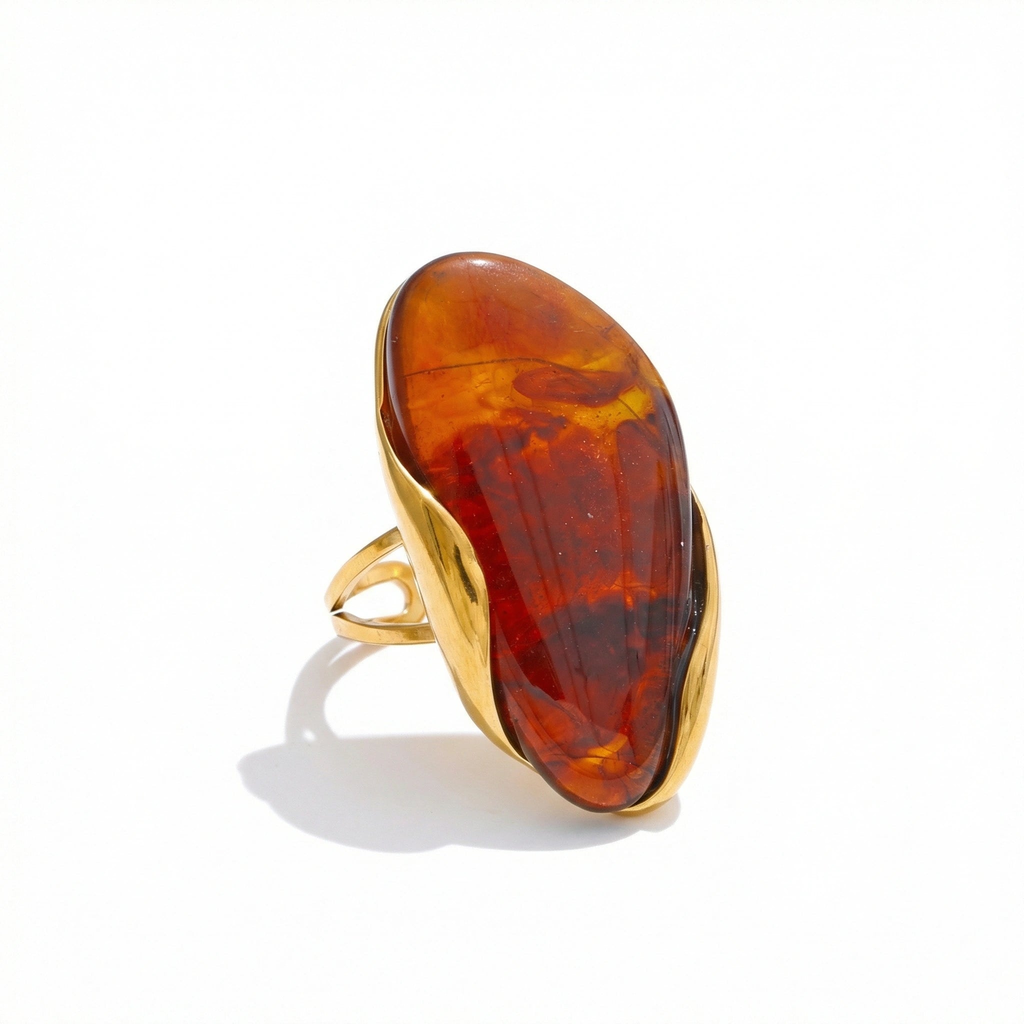 Organic Resin Sculptural Statement Ring