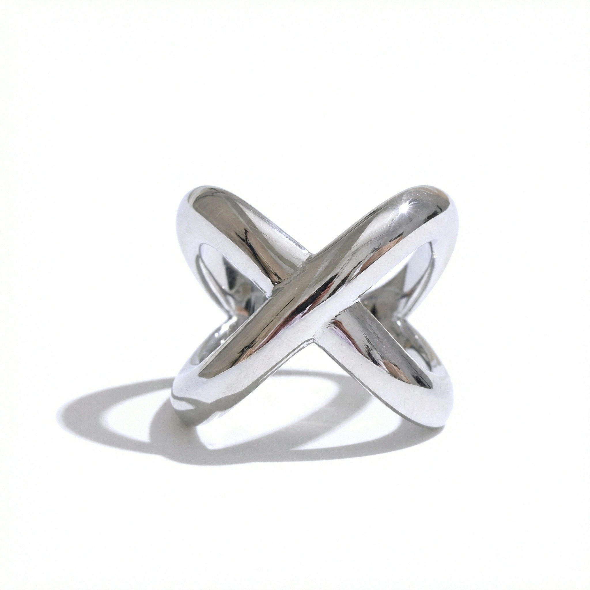 X-Shape Sculptural Ring