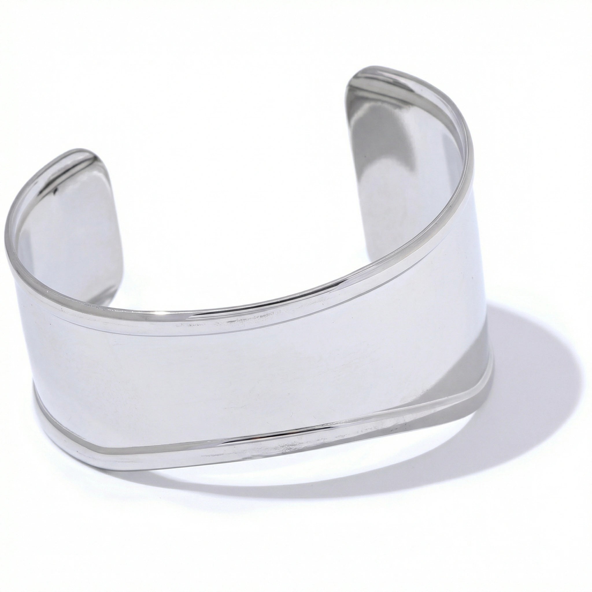 Wide Minimalist Cuff Bracelet