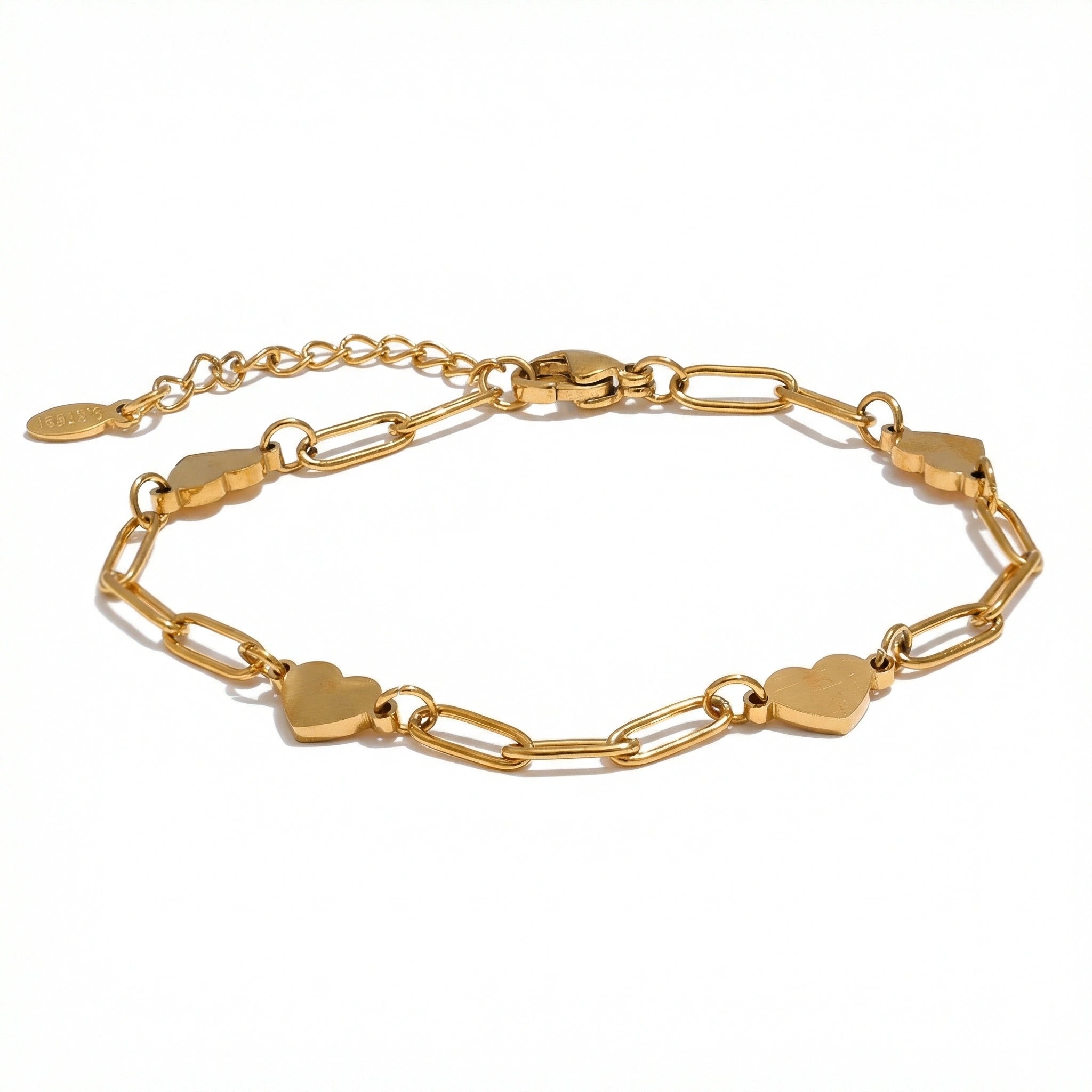 Heart Link Chain Bracelet