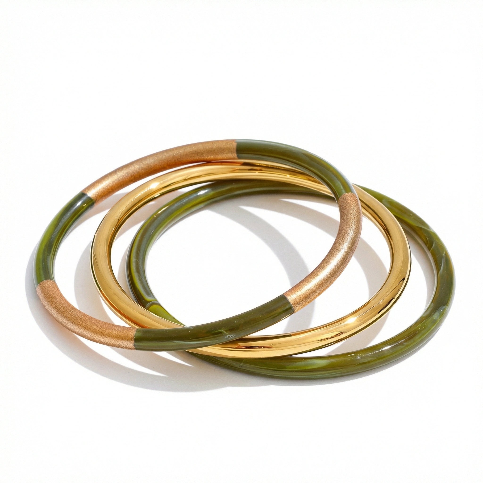 Resin Accent Bangle Set