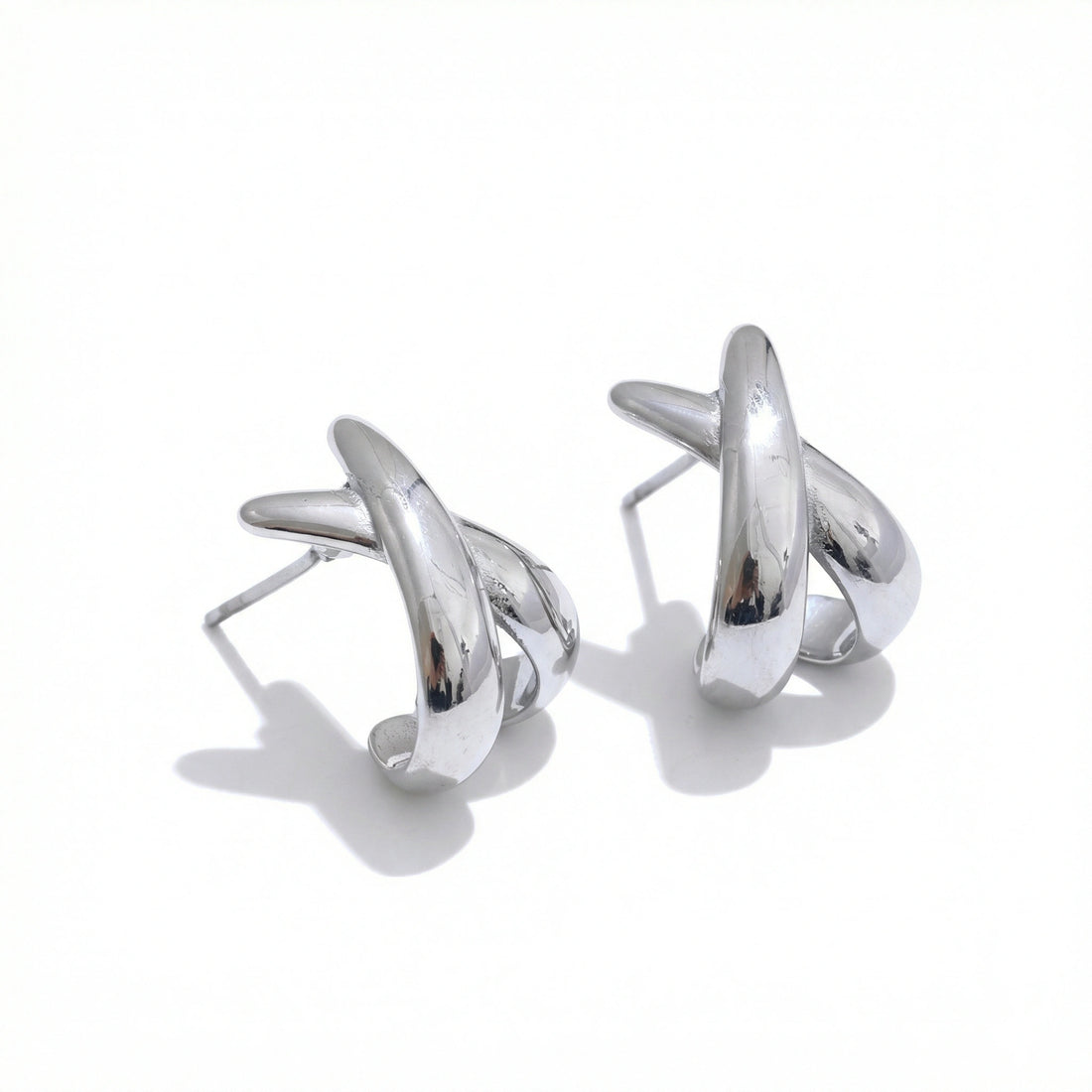 X-Shape Stud Earrings