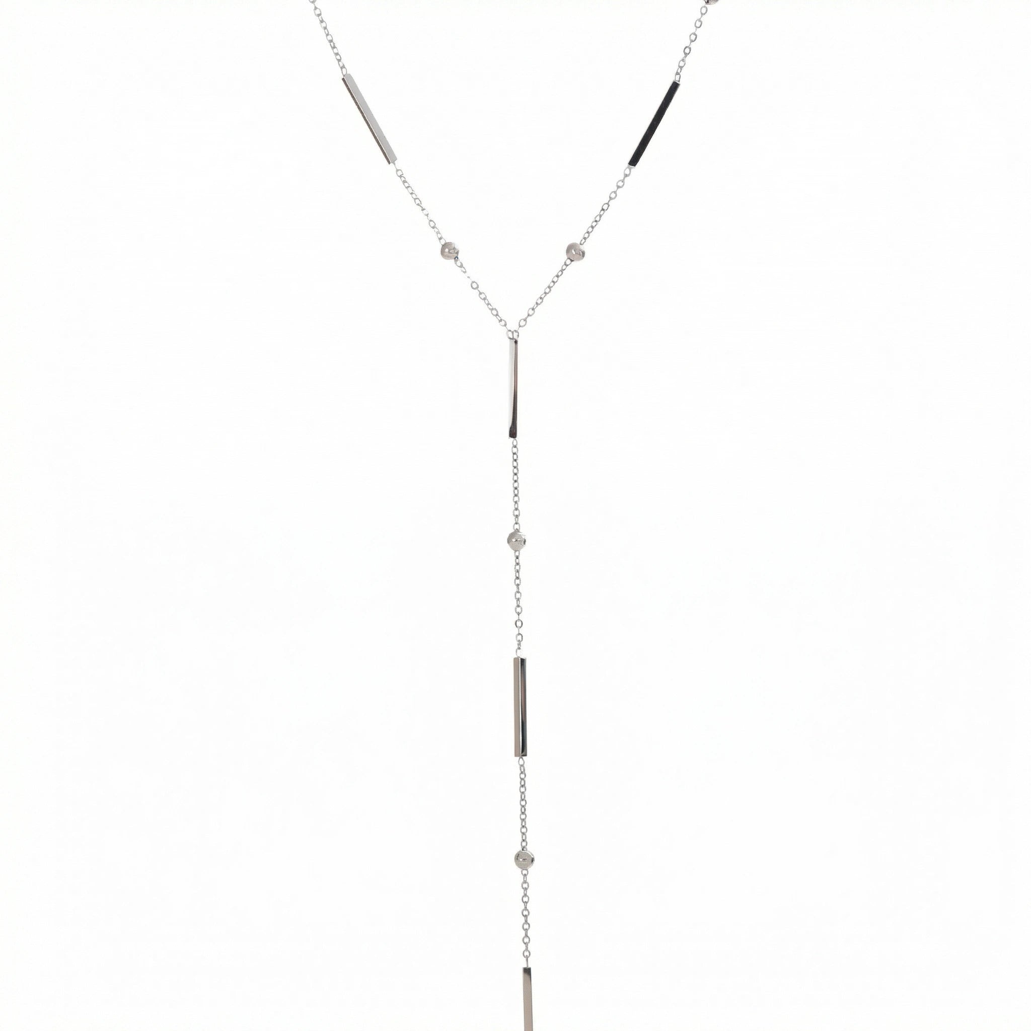 Long Bar Chain Necklace