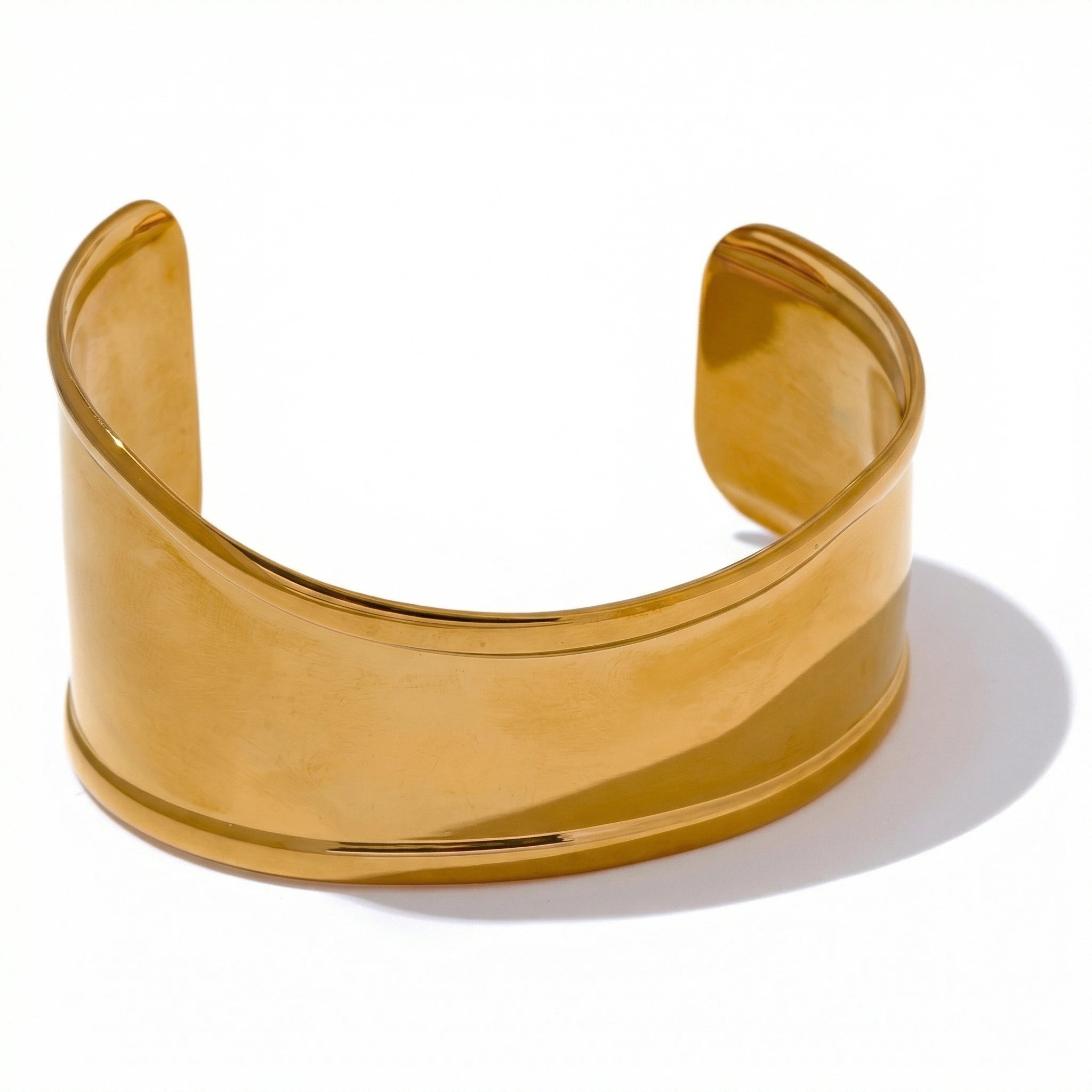 Wide Minimalist Cuff Bracelet