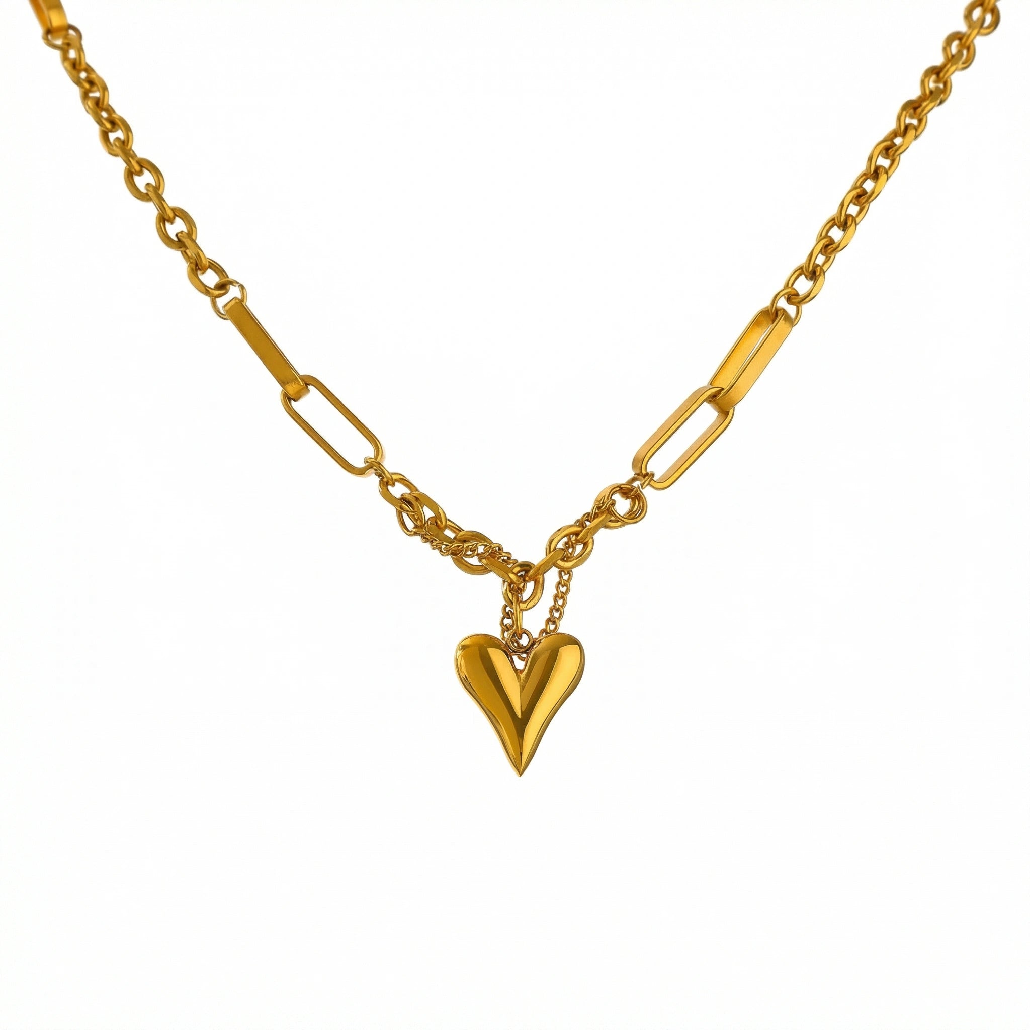 Heart Link Chain Necklace