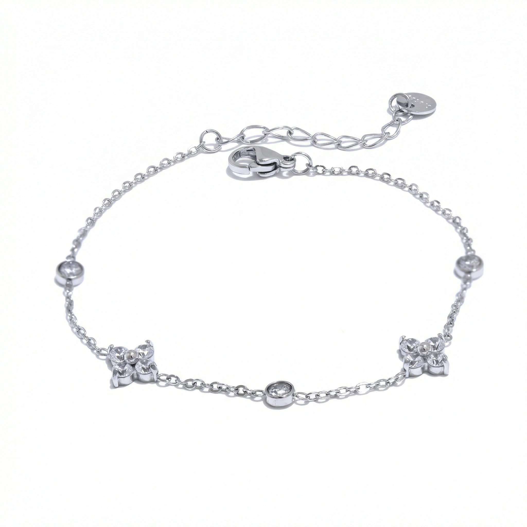 Delicate Flower Chain Bracelet