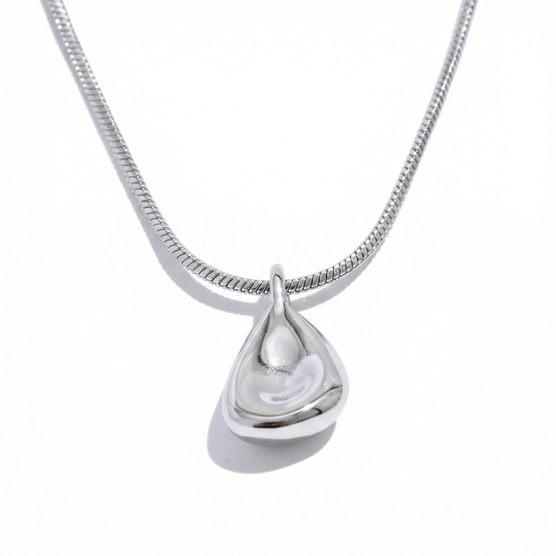 Minimalist Geometric Drop Pendant Necklace