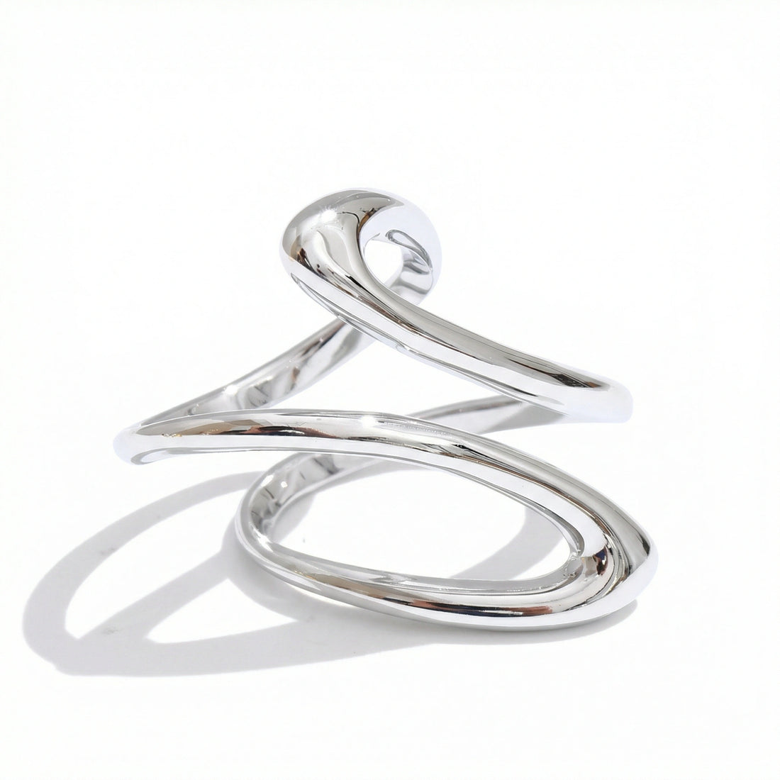 Sculptural Flow Statement Ring