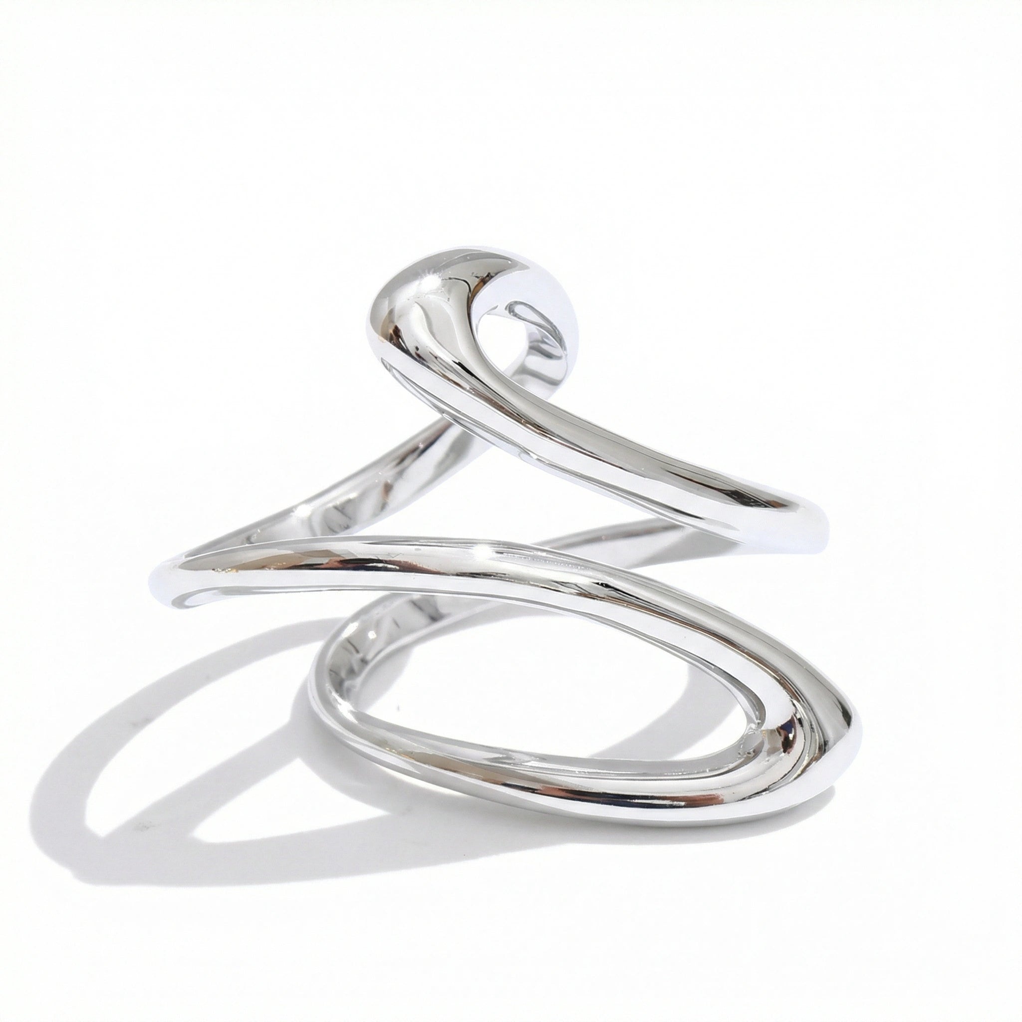 Sculptural Flow Statement Ring