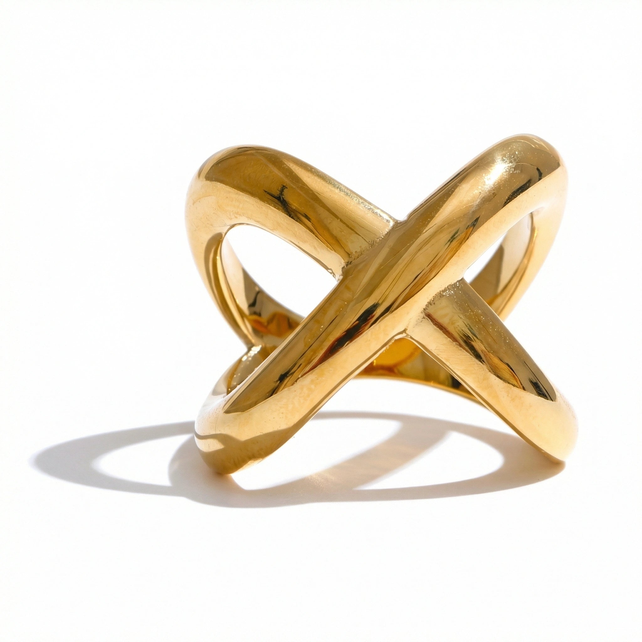 X-Shape Sculptural Ring