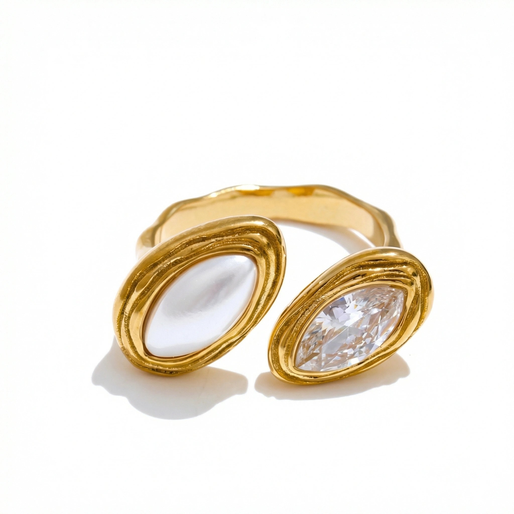 Dual Stone Statement Ring